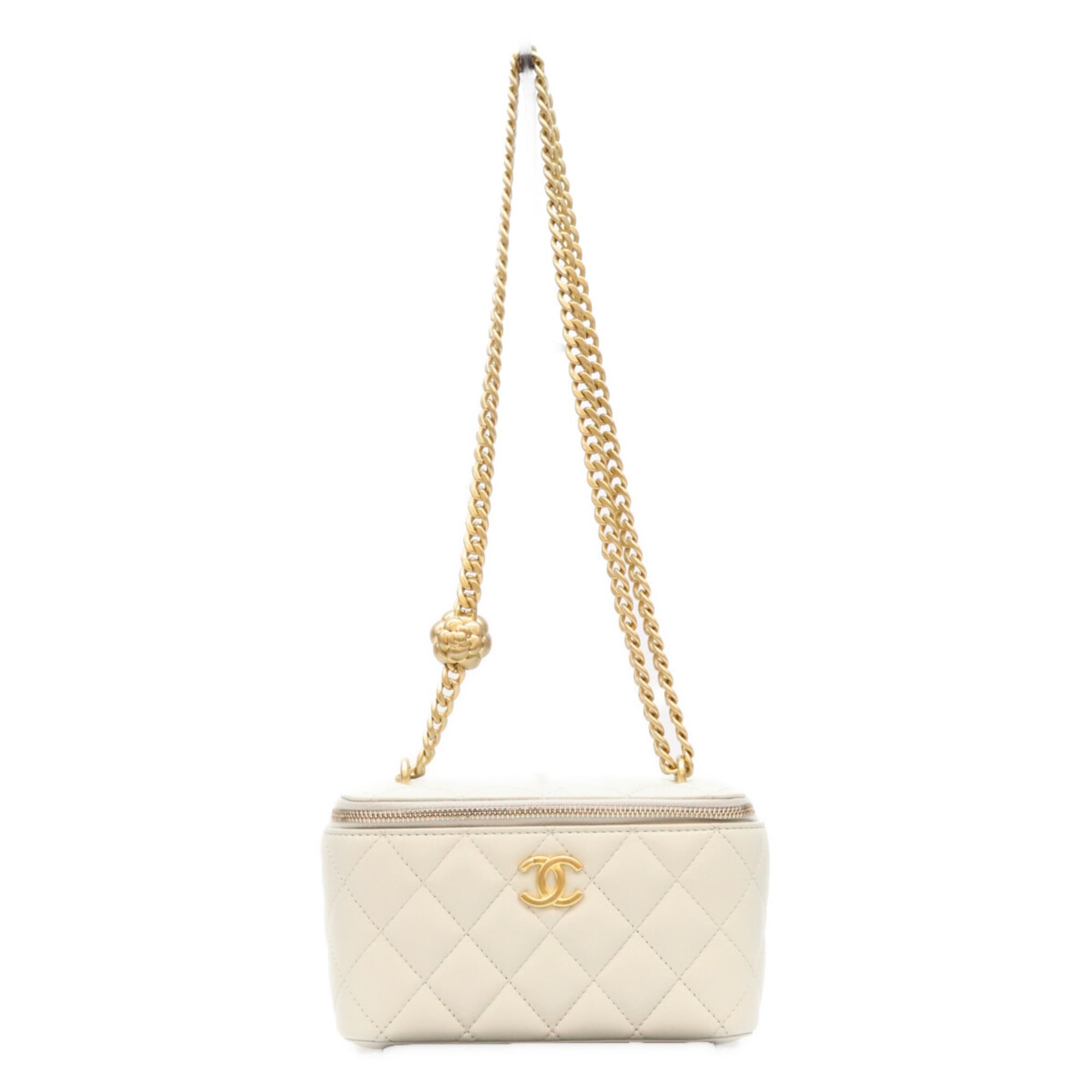 Chanel Light Blue Leather Shoulder Bag (Pre-Owned)
