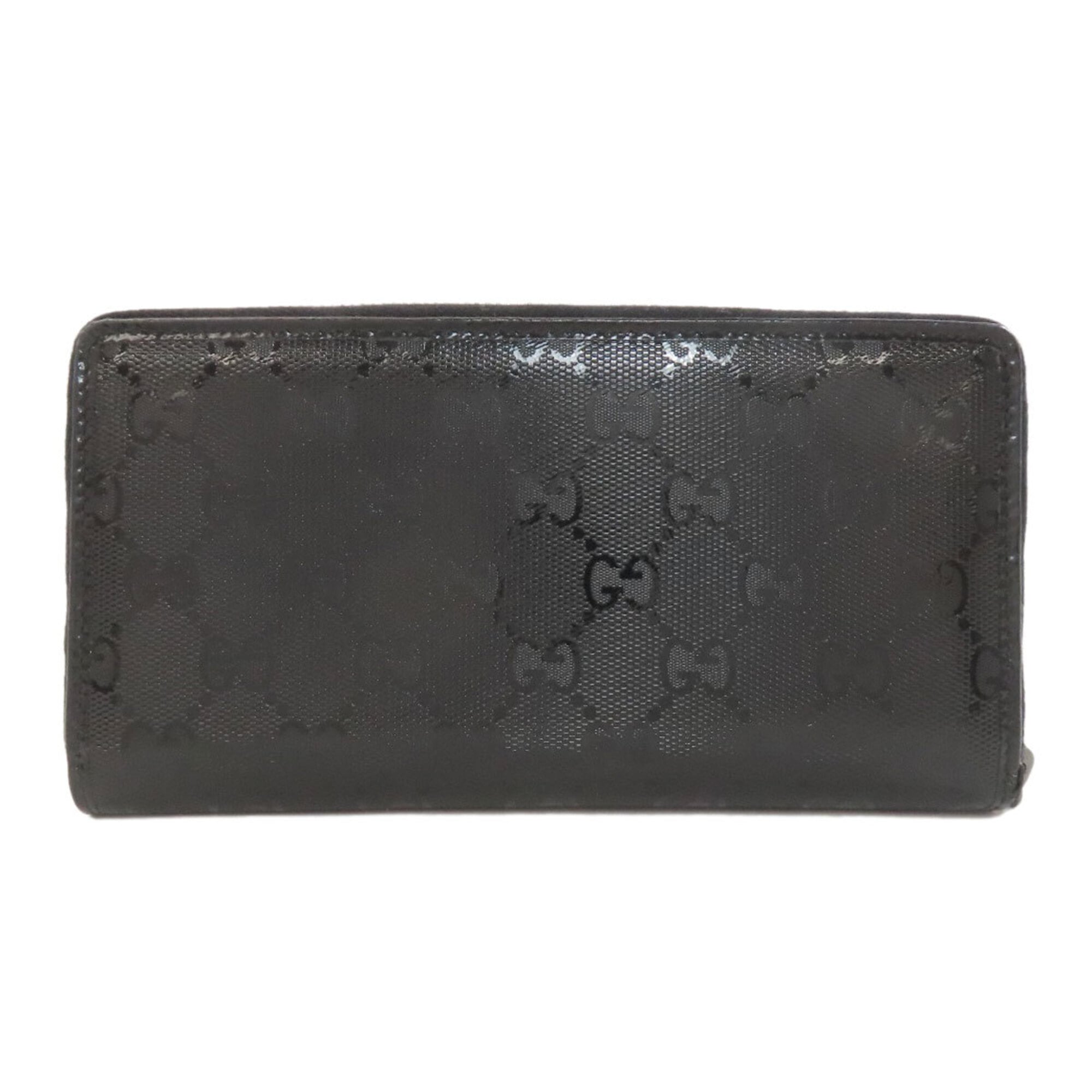 Gucci Black Pvc Long Wallet (Bi-Fold) (Pre-Owned)