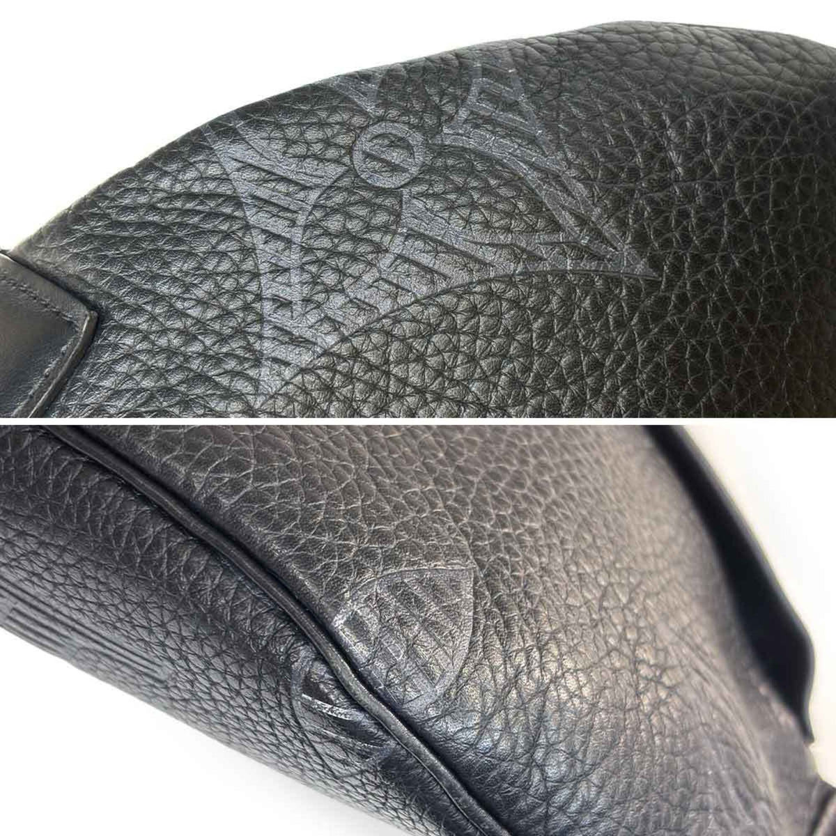 Louis Vuitton Noir Monogram Shadow Fanny Pack Sling Bag (Pre-Owned)