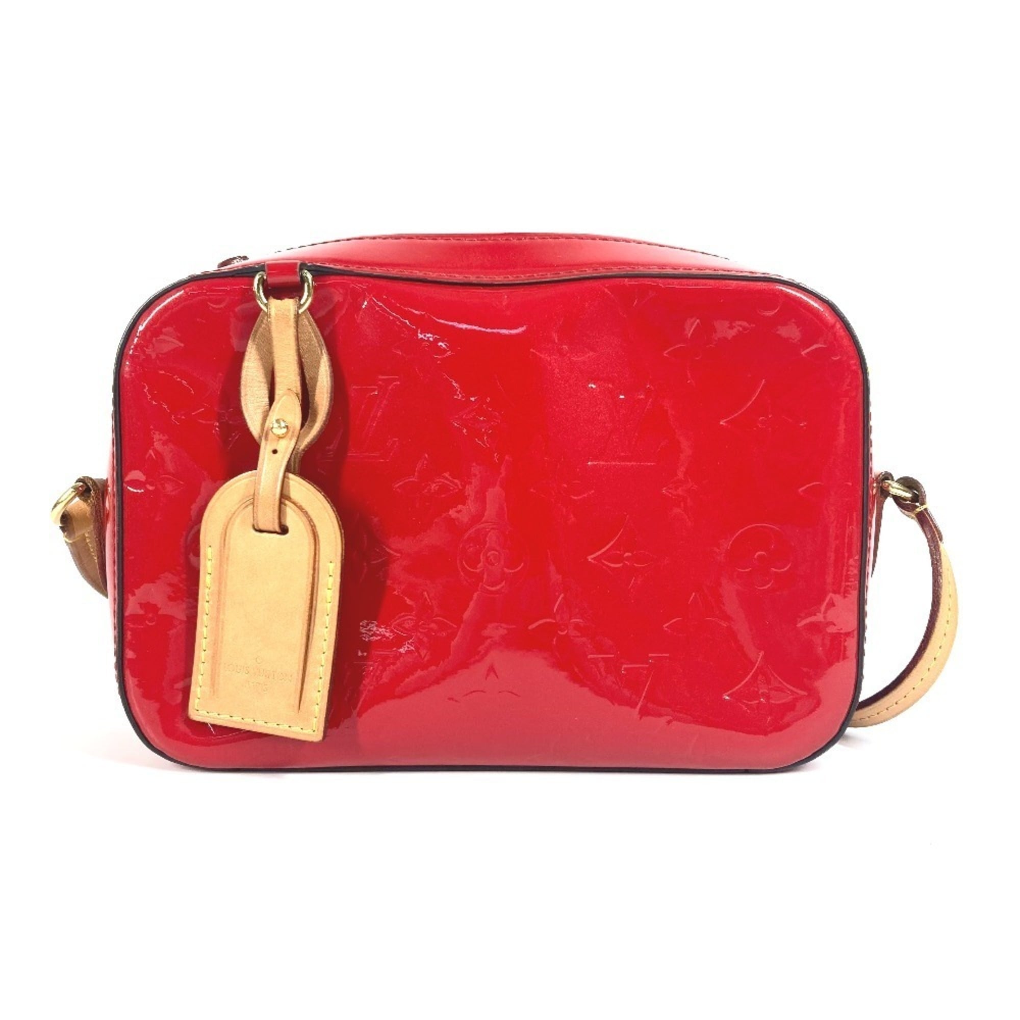 Louis Vuitton Monogram Vernis Cerise Red Color Monogram Vernis Handbag Shoulder Bag (Pre-Owned)