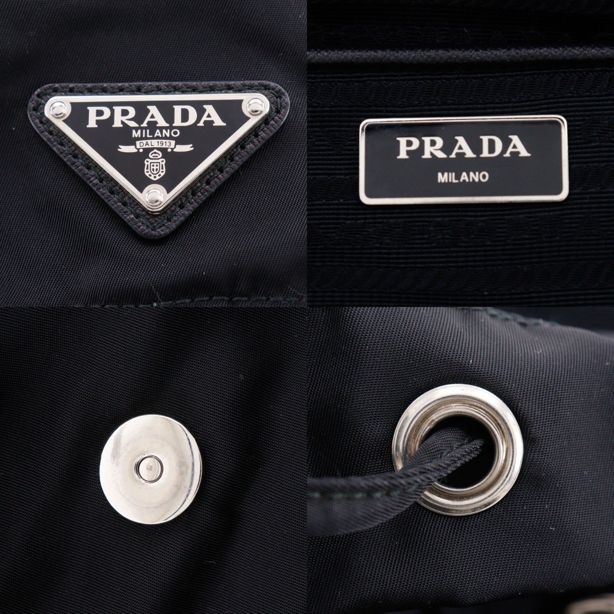 Prada Black Nero Nylon Backpack (Pre-Owned)