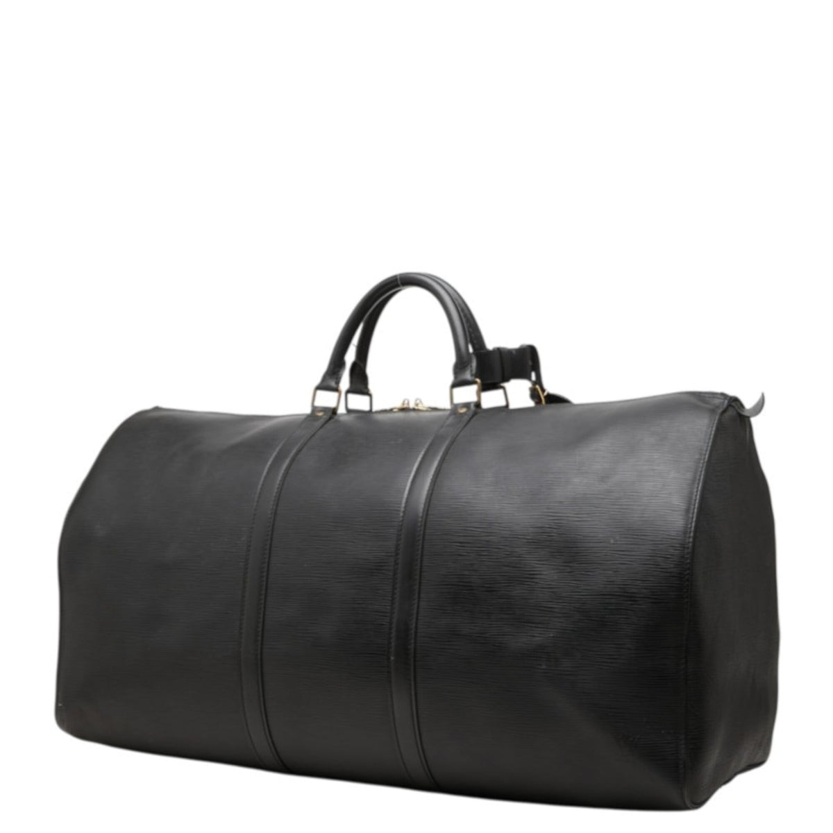 Louis Vuitton Black Noir Leather Boston Bag (Pre-Owned)