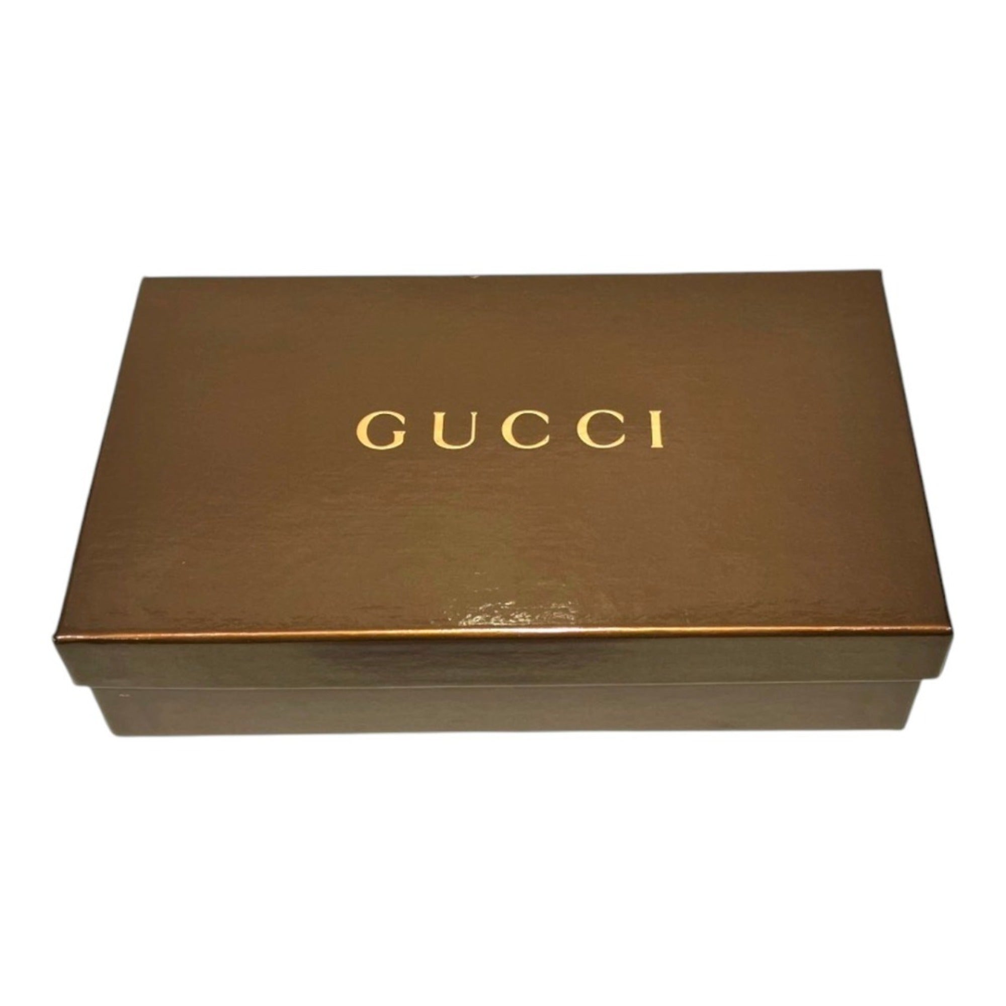 Gucci Gold Gg Imprimé Pvc Leather Chain/Shoulder Wallet (Pre-Owned)