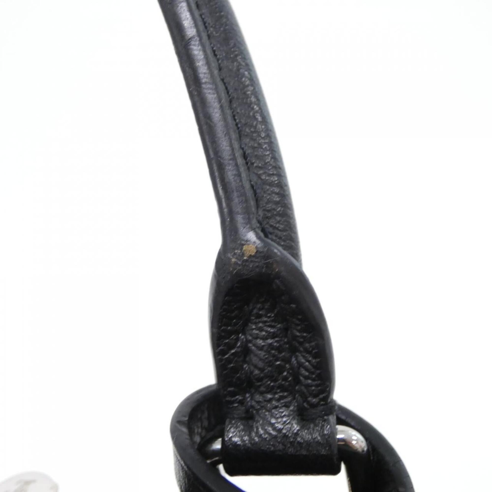 Louis Vuitton Black Leather Handbag (Pre-Owned)