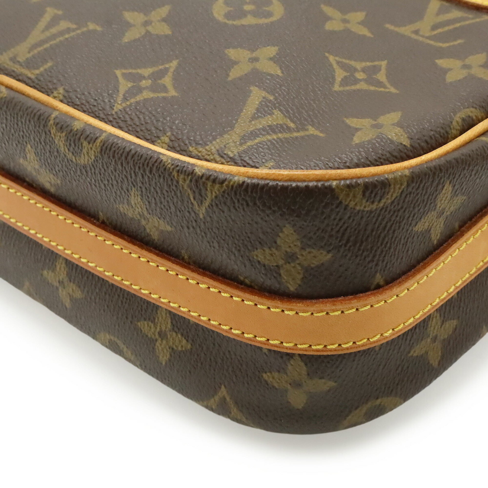 Louis Vuitton Brown Galle Monogram Monogram Pochette Shoulder Bag (Pre-Owned)