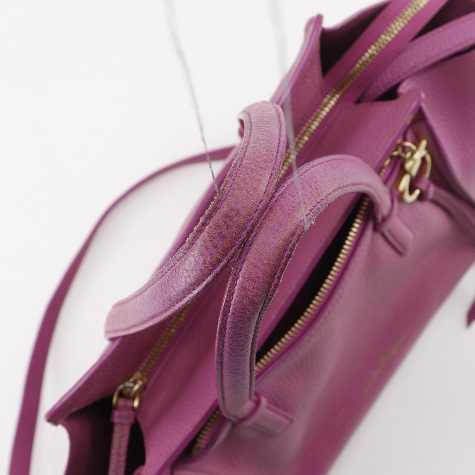 Salvatore Ferragamo Pink Leather Handbag (Pre-Owned)