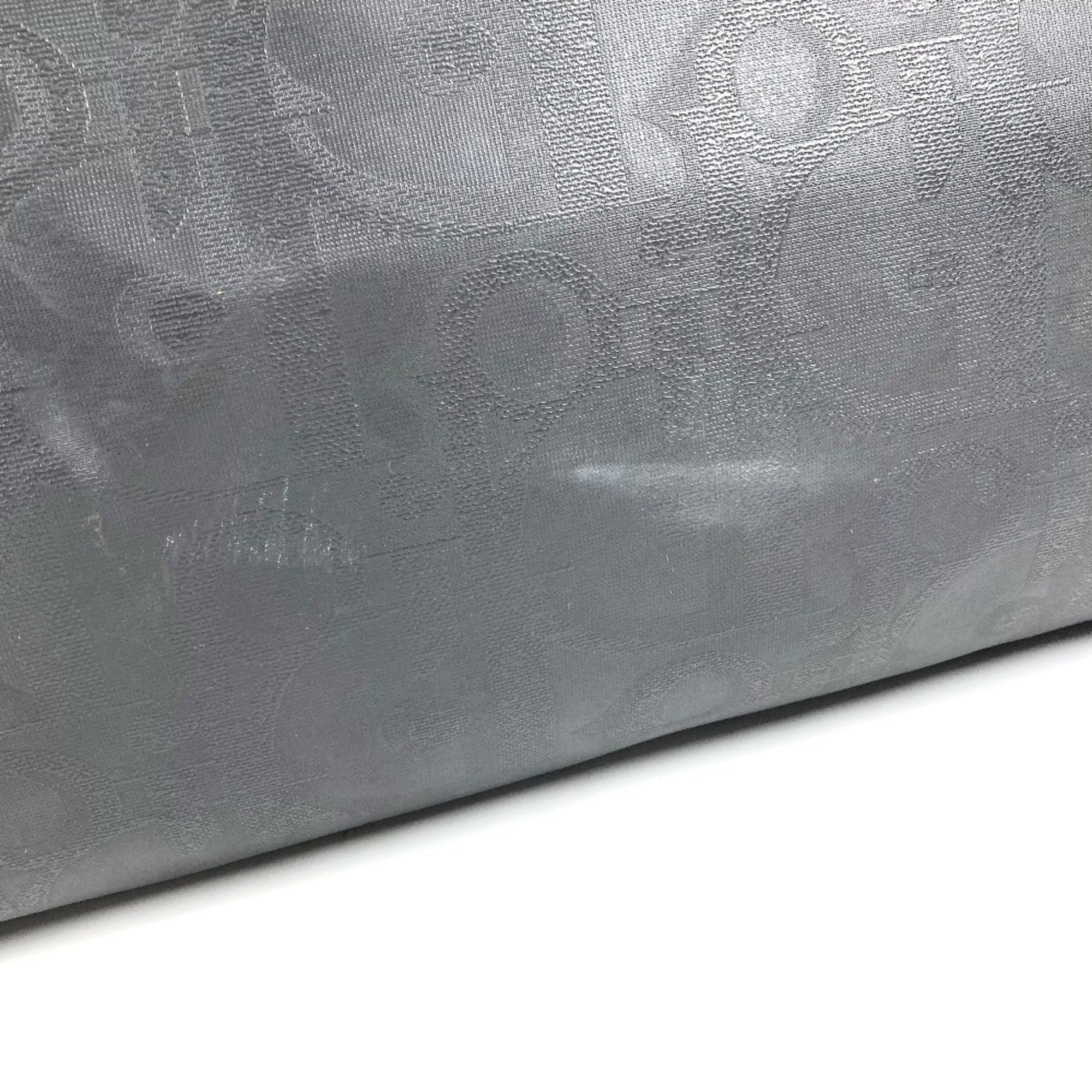 Christian Dior Black Pvc Leather Boston Bag Handbag (Pre-Owned)