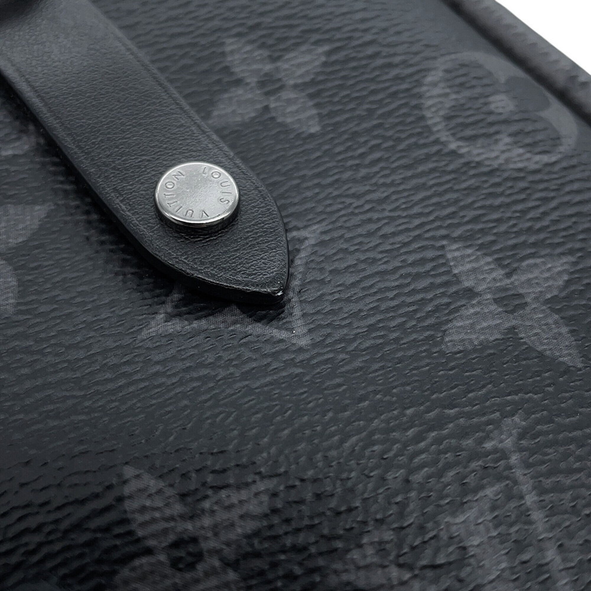 Louis Vuitton Monogram Eclipse Black Noir Monogram Eclipse Pouch Shoulder Bag (Pre-Owned)