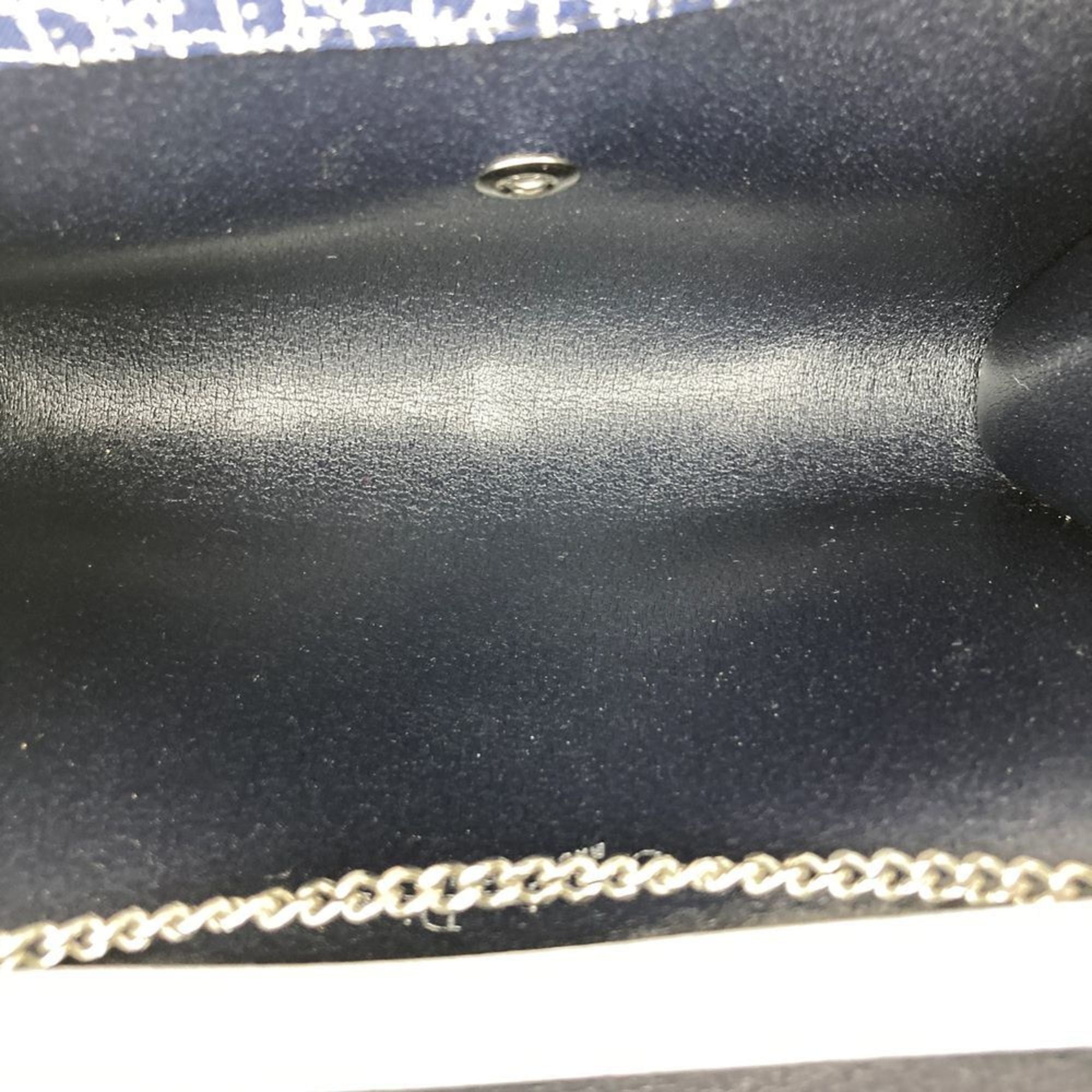 Christian Dior Navy Canvas Shoulder Bag (Pre-Owned)