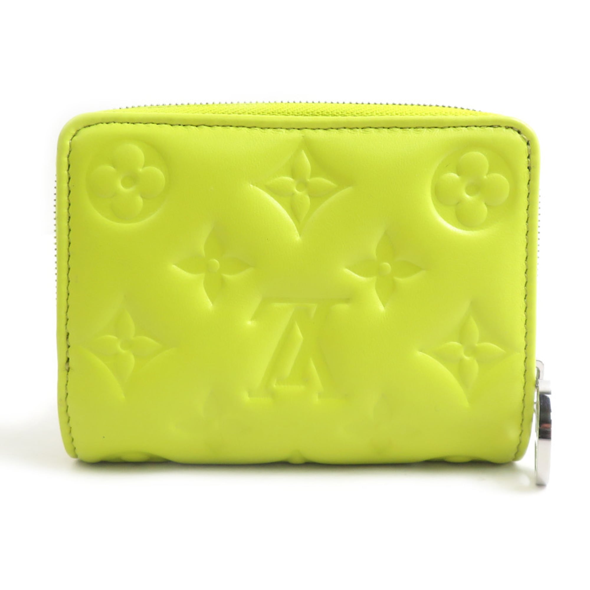 Louis Vuitton Green Yellow Leather Wallet (Bi-Fold) (Pre-Owned)