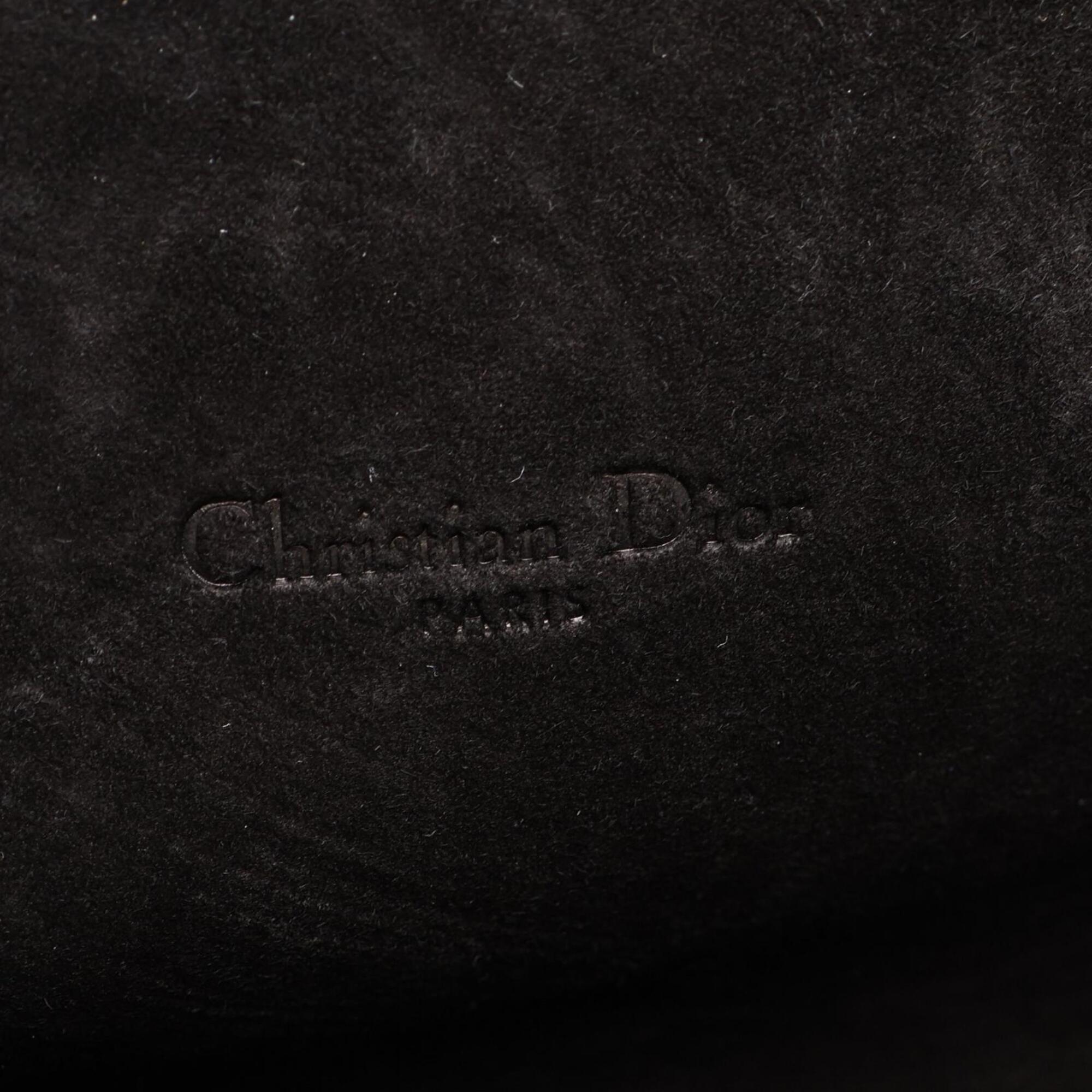 Christian Dior Black Leather Pouch Shoulder Bag (Pre-Owned)