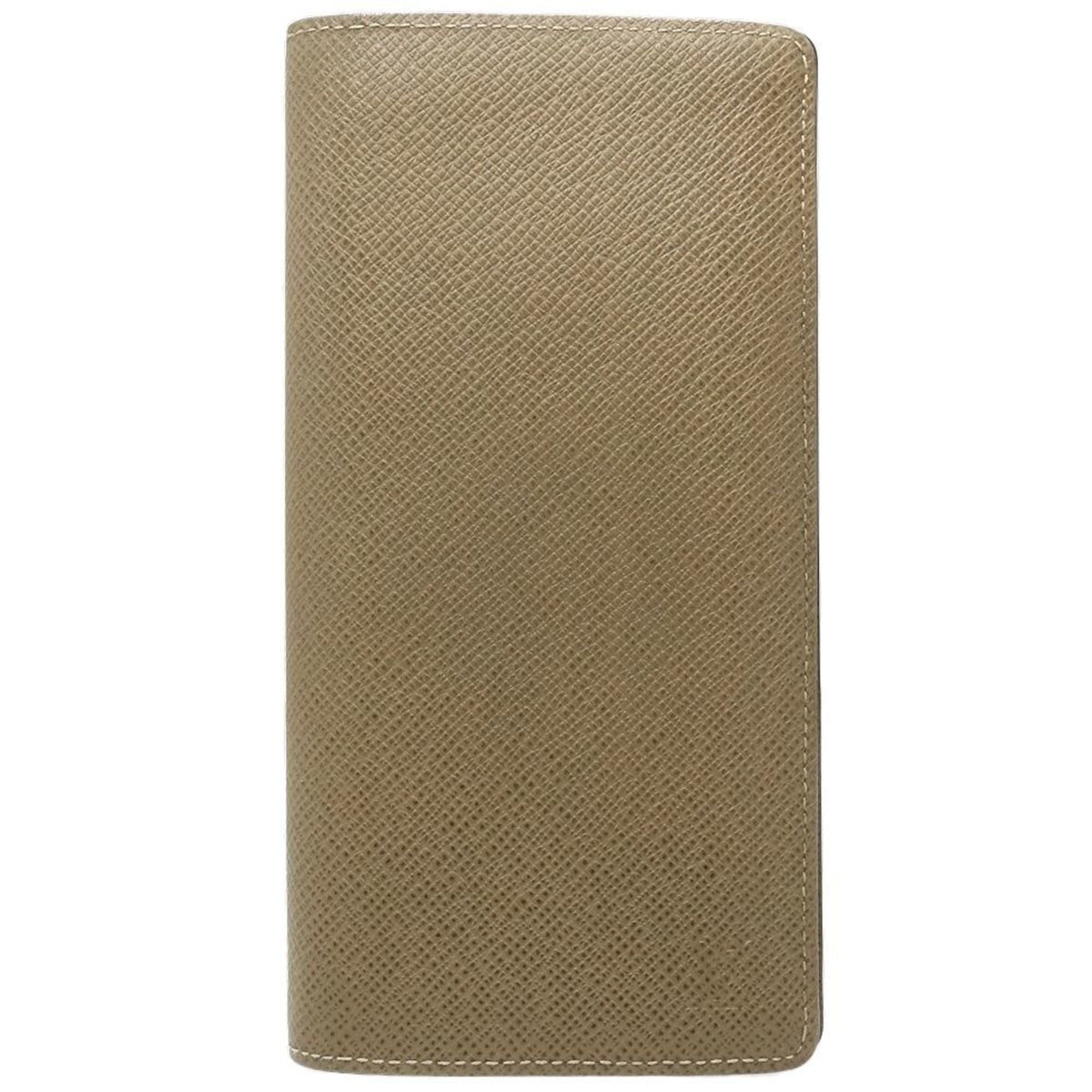 Louis Vuitton Khaki Taiga Leather Long Wallet (Bi-Fold) (Pre-Owned)