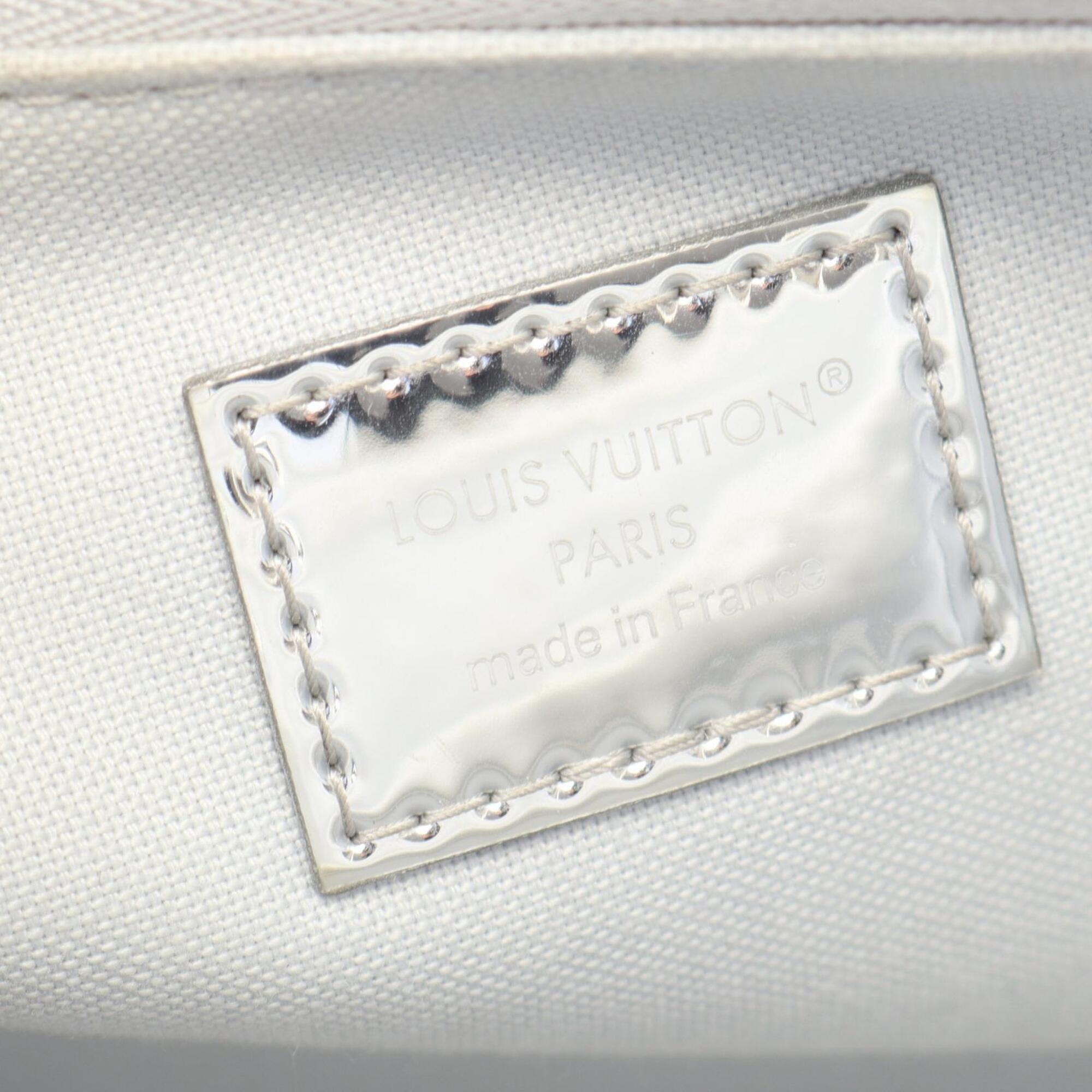 Louis Vuitton Argent Silver Coated Canvas Handbag (Pre-Owned)