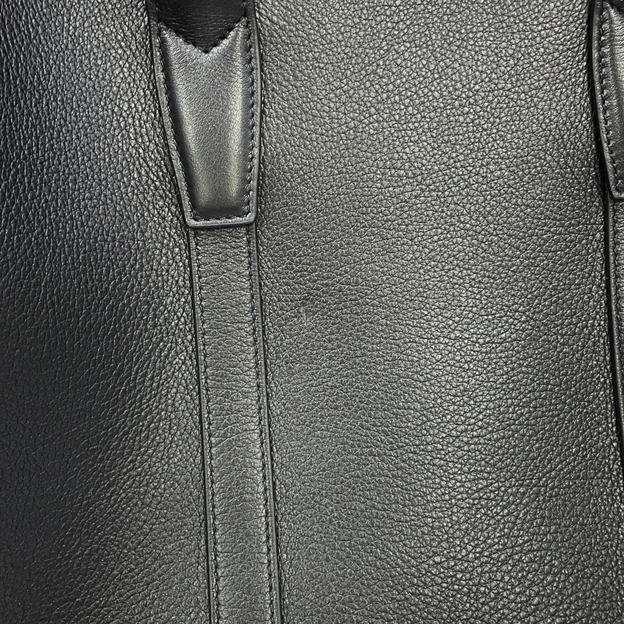 Celine Black Leather Handbag Tote Bag (Pre-Owned)