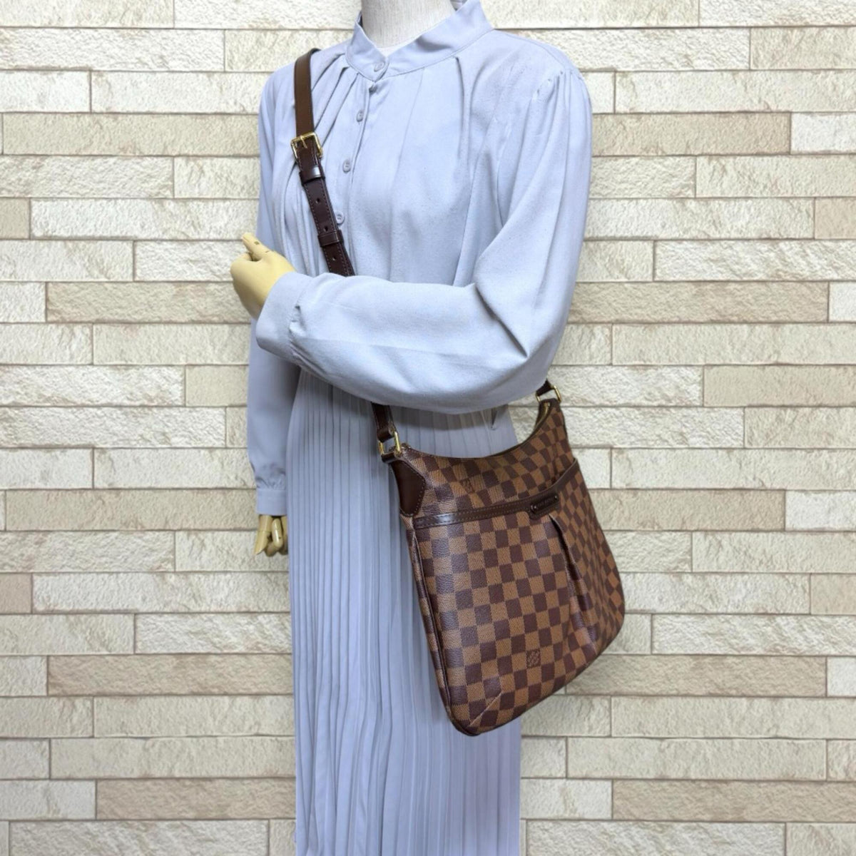 Louis Vuitton Damier Brown Damier Canvas Shoulder Bag (Pre-Owned)