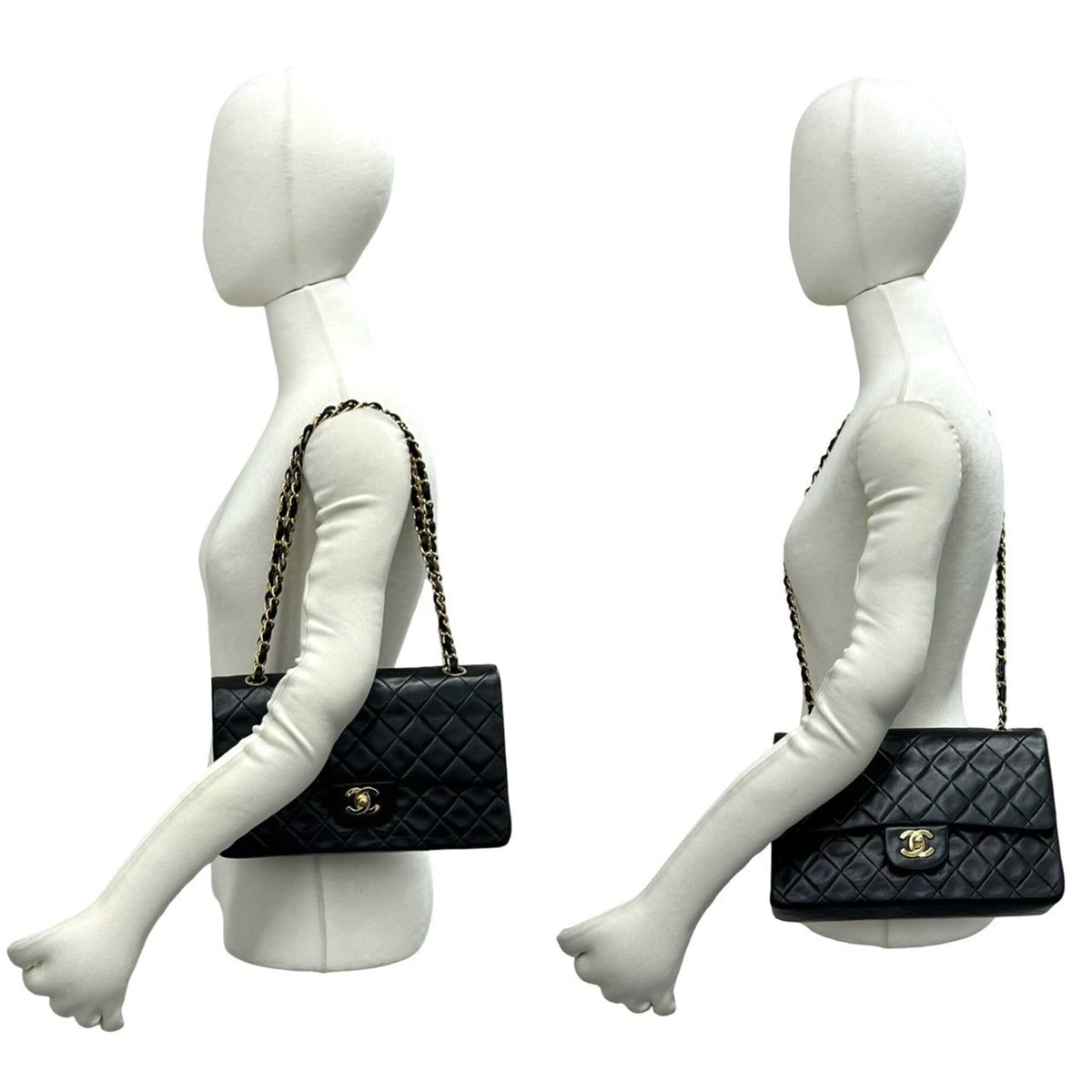 Chanel Black Leather Shoulder Bag (Pre-Owned)