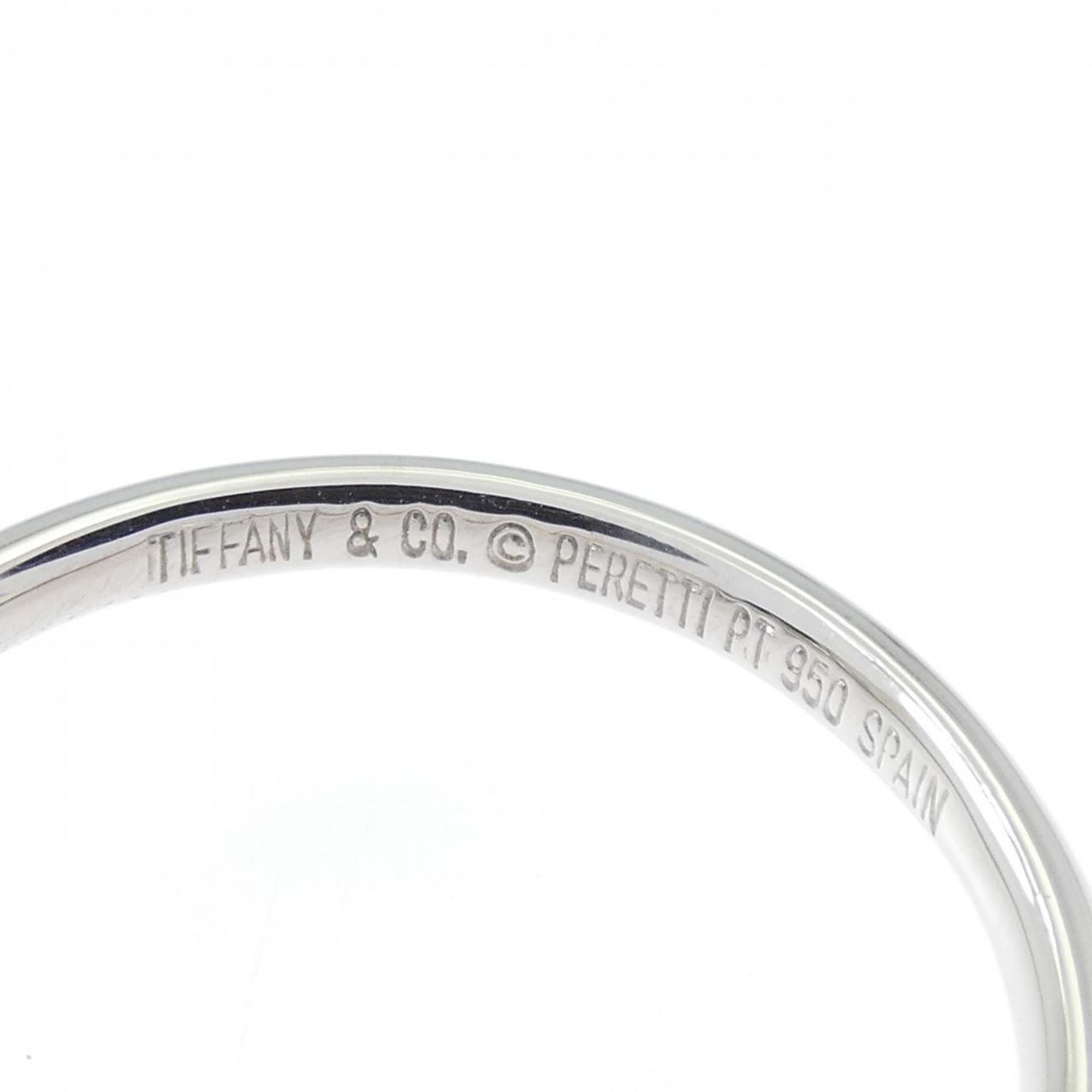 Tiffany Silver Platinum 950 Band Ring (Pre-Owned)