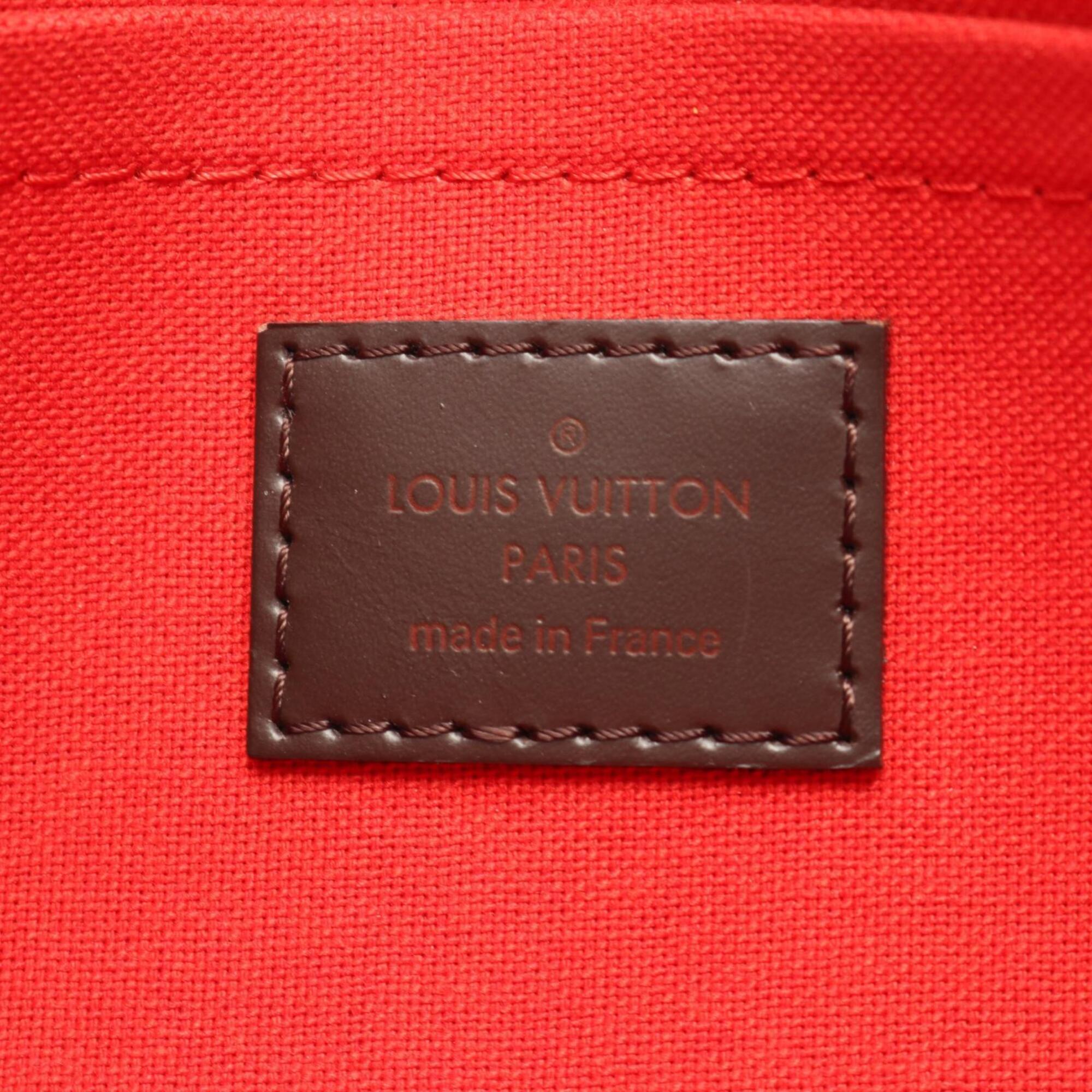 Louis Vuitton Brown Ebene Coated Canvas Pvc Damier Canvas Leather Handbag (Pre-Owned)