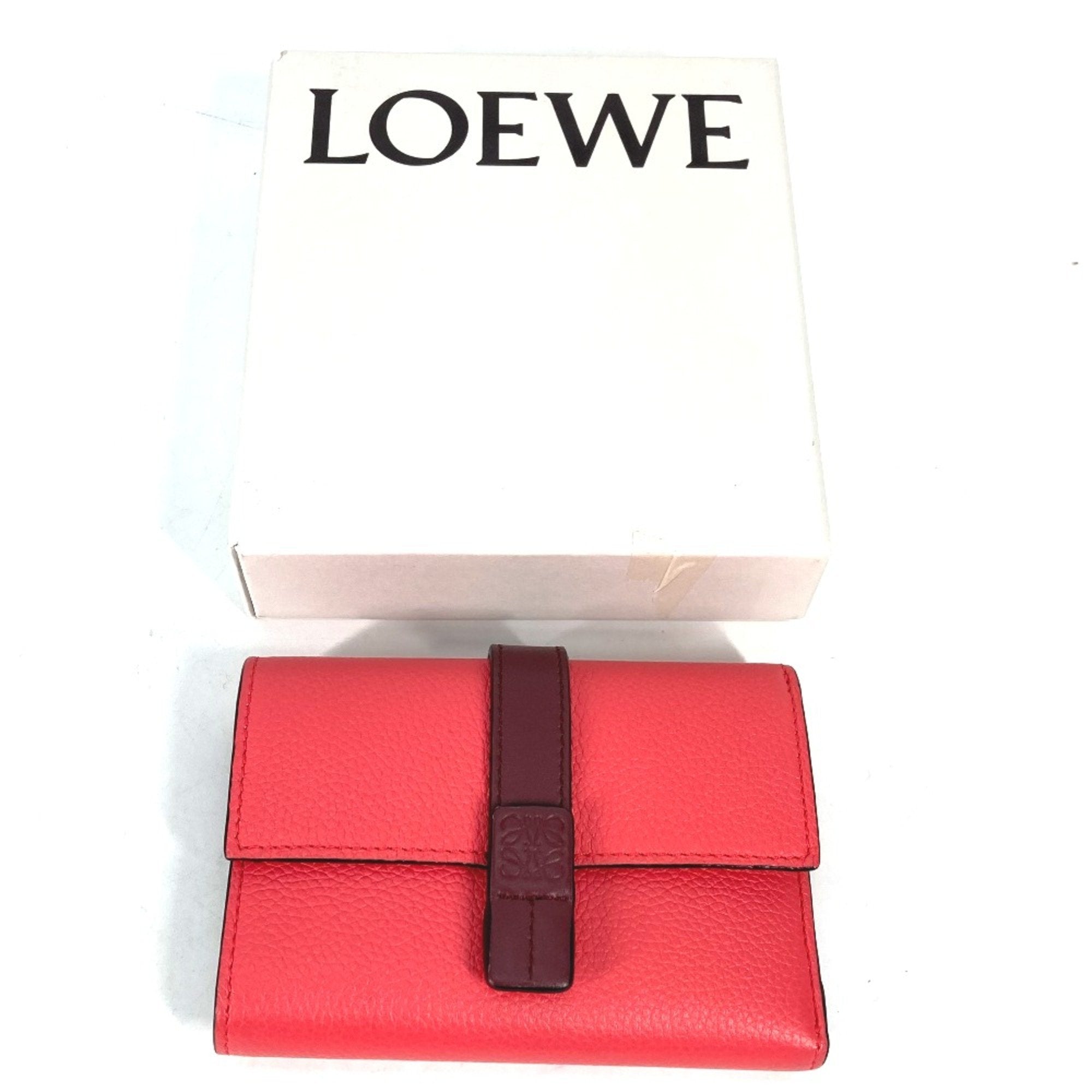 Loewe Pink Leather Wallet (Tri-Fold) (Pre-Owned)