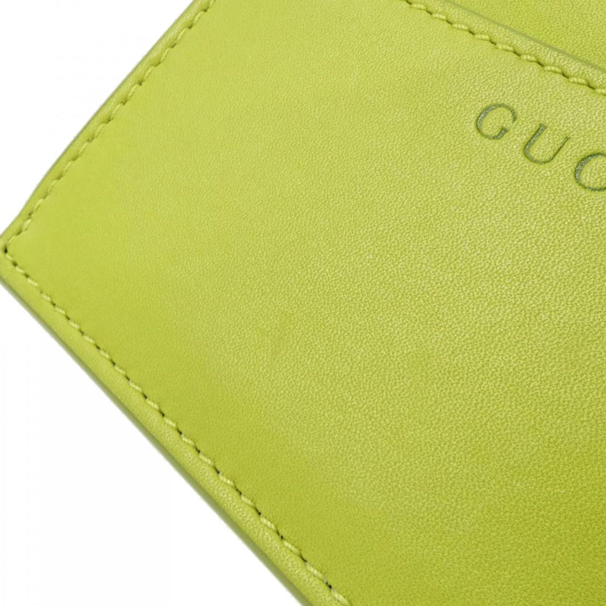 Gucci Green Leather Coin Purse/Coin Case (Pre-Owned)