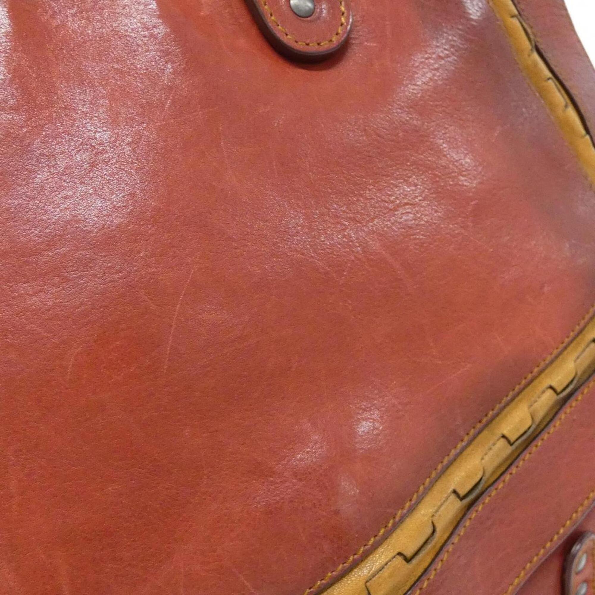 Christian Dior Bordeaux Leather Handbag (Pre-Owned)