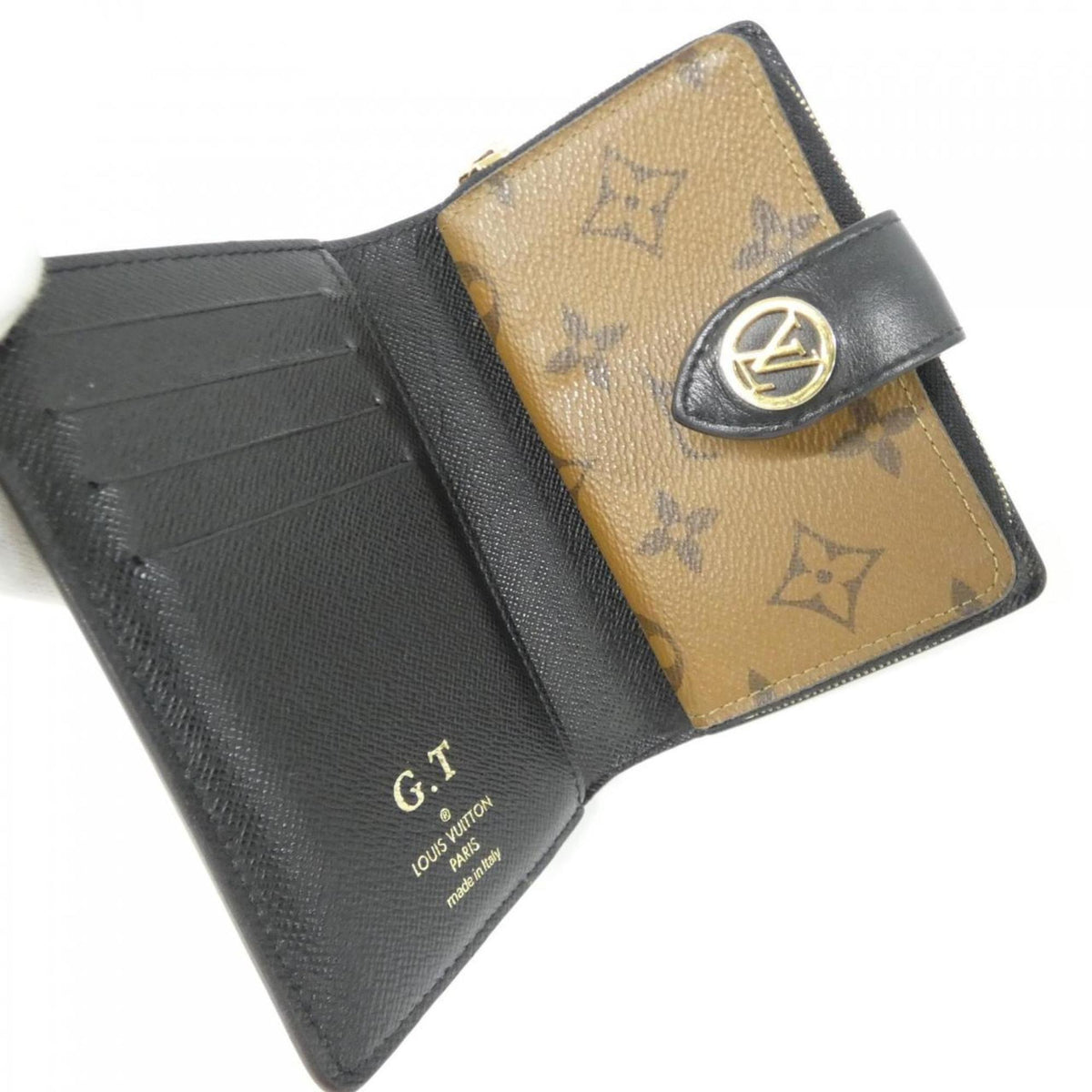 Louis Vuitton Brown Coated Canvas Wallet (Bi-Fold) (Pre-Owned)