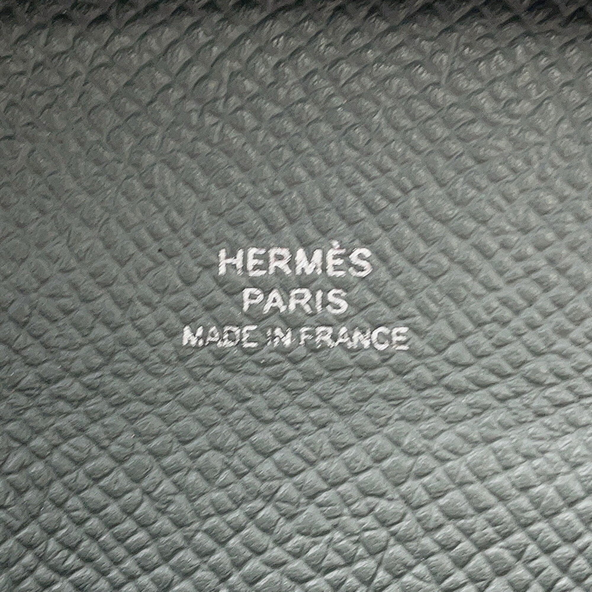 Hermes Blue Indigo Epsom Leather Coin Purse/Coin Case (Pre-Owned)