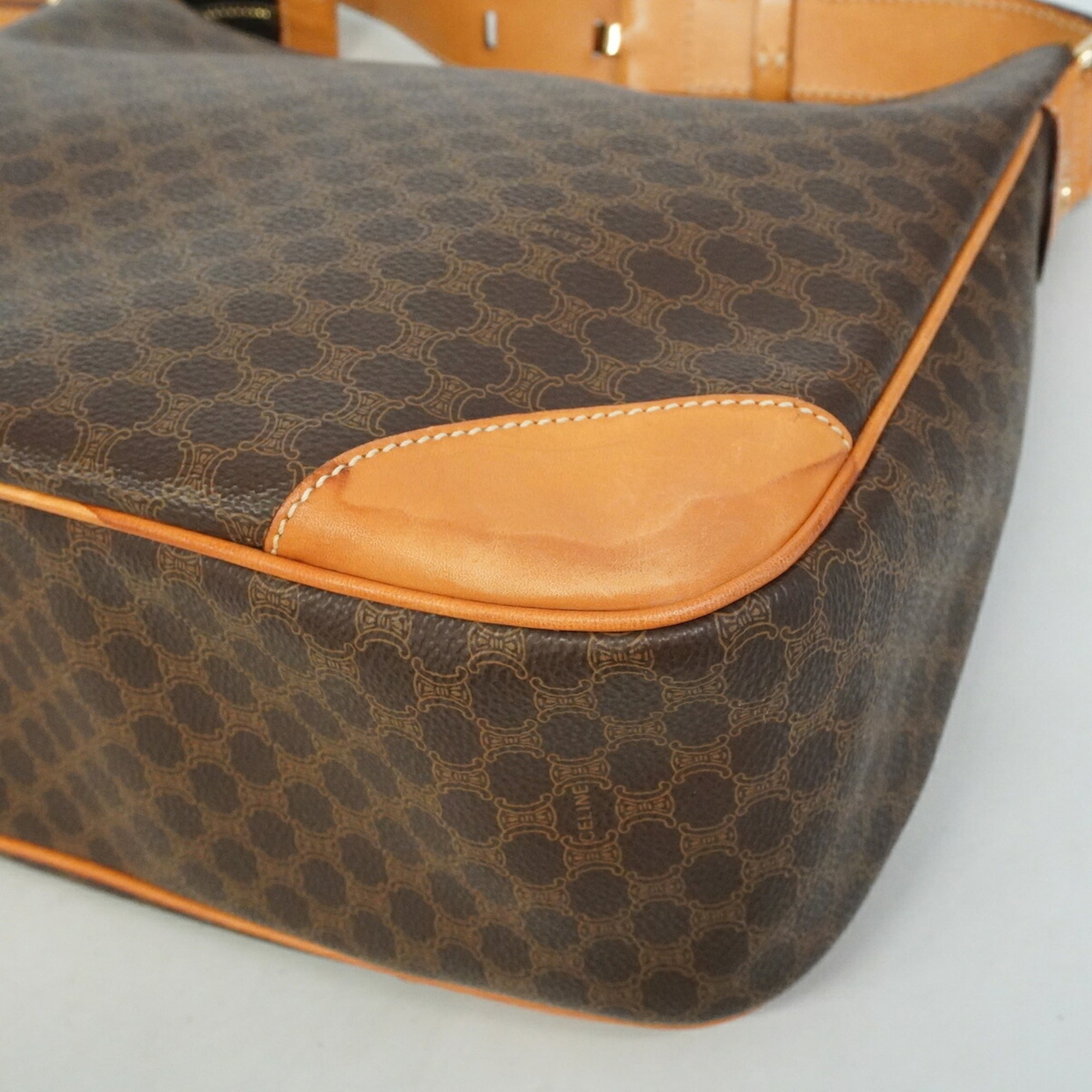 Celine Brown Pvc Shoulder Bag (Pre-Owned)