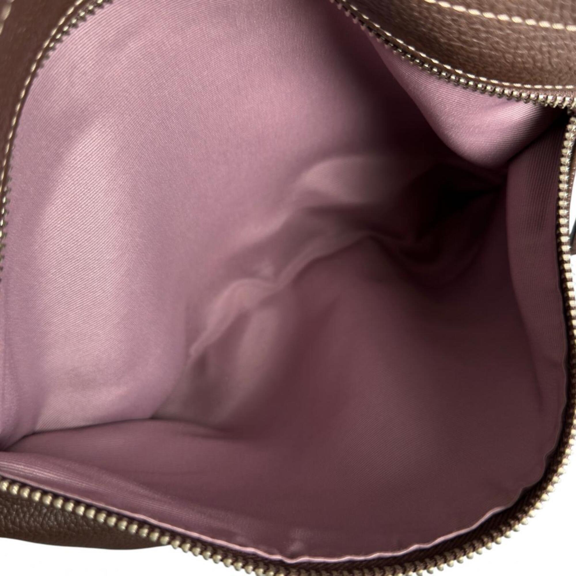 Coach Brown Leather Handbag Shoulder Bag (Pre-Owned)