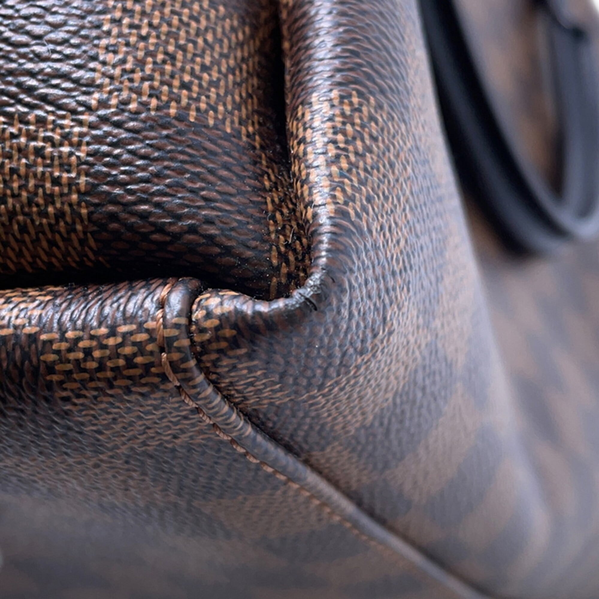 Louis Vuitton Damier Damier Canvas Ebene Noir Damier Canvas Handbag Shoulder Bag (Pre-Owned)