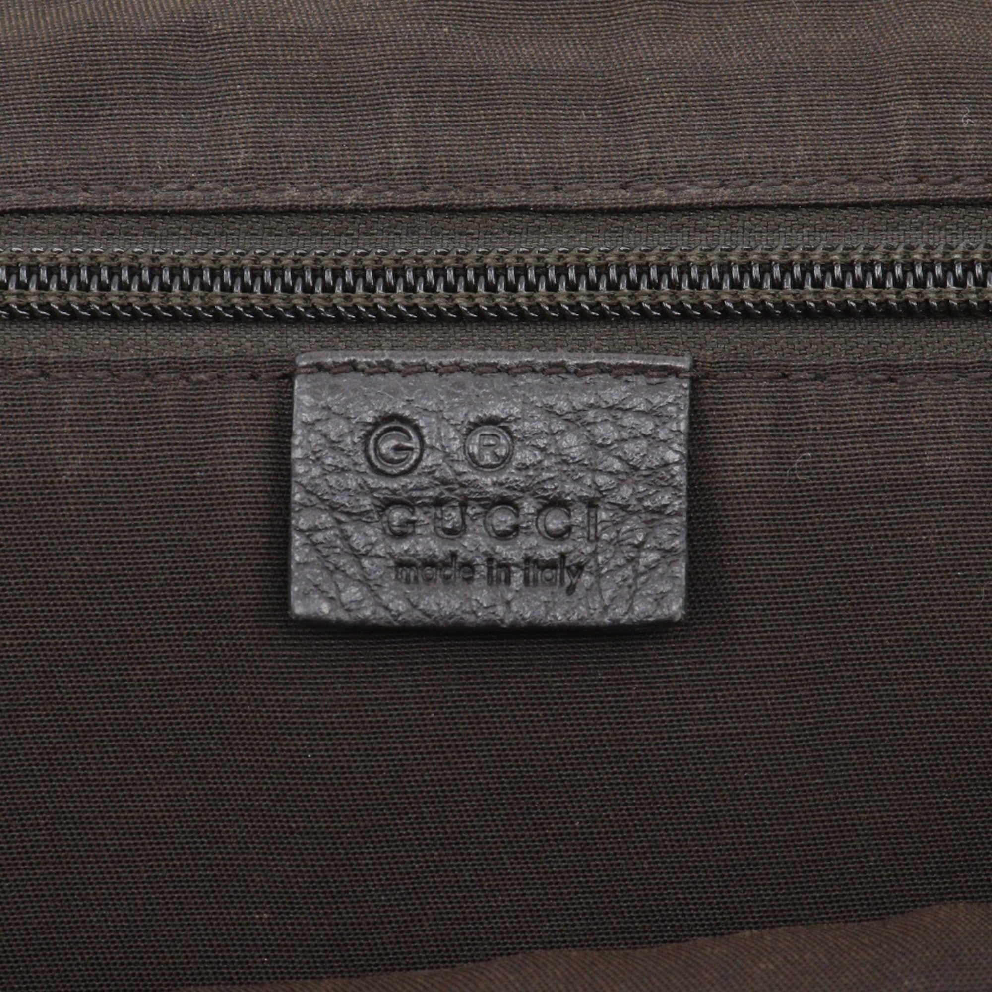 Gucci Gg Crystal Beige Pvc Shoulder Bag (Pre-Owned)