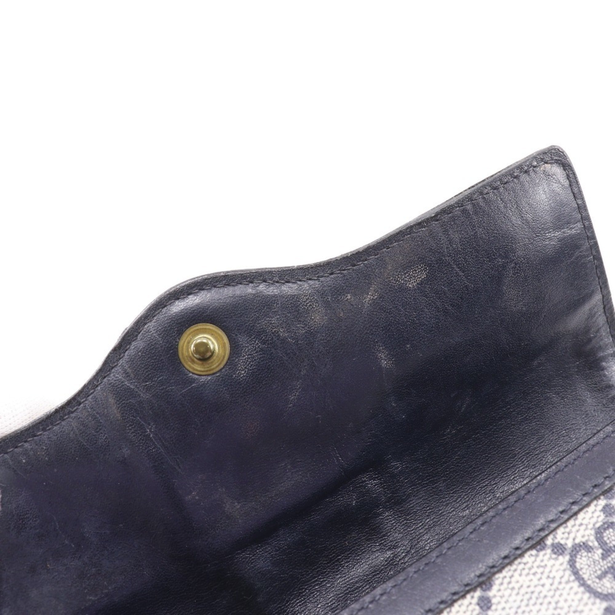 Gucci Navy Gg Supreme Pouch (Pre-Owned)