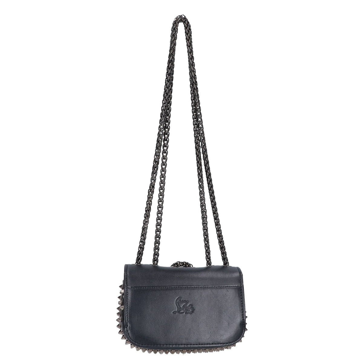 Christian Louboutin Black Leather Shoulder Bag (Pre-Owned)