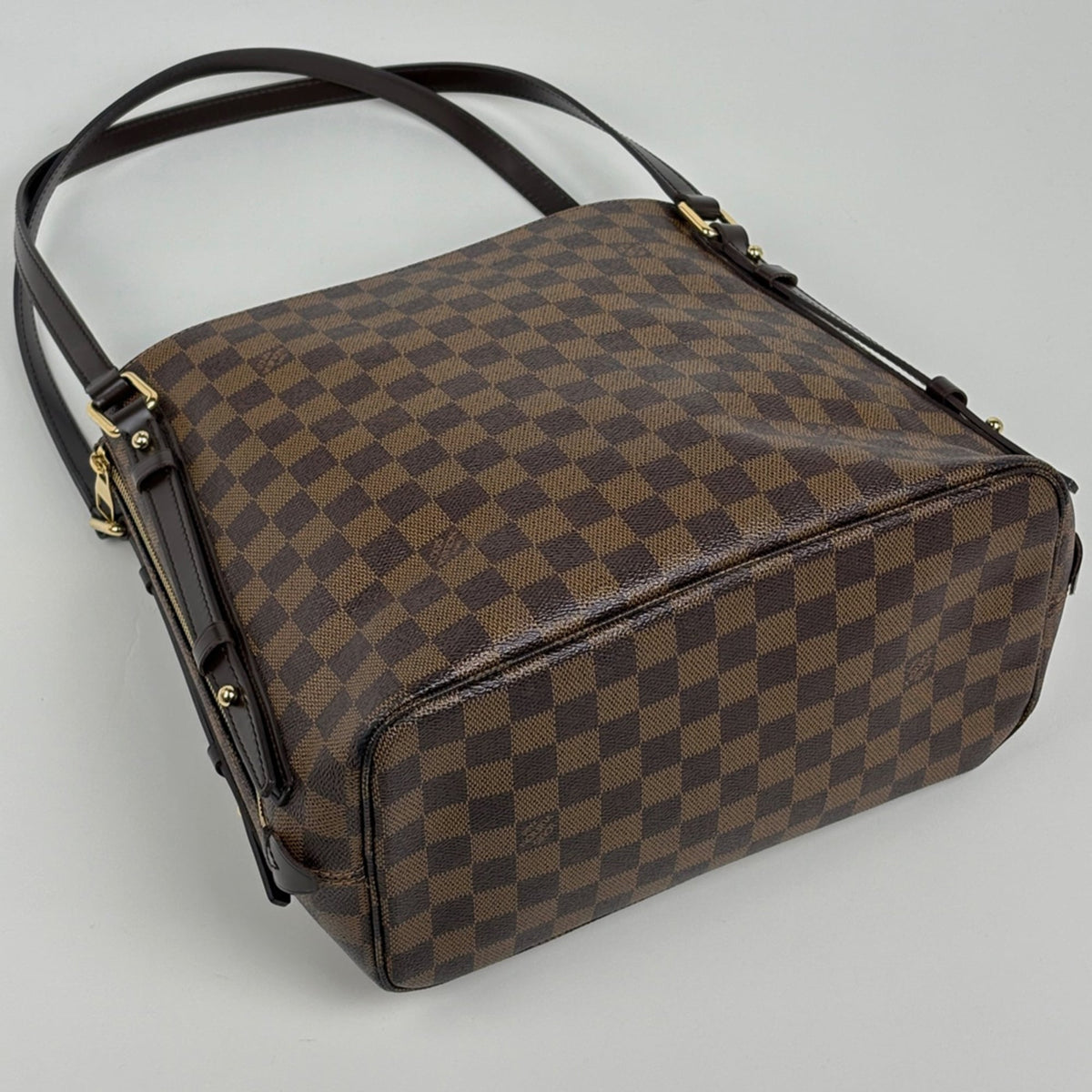 Louis Vuitton Damier Brown Damier Canvas Tote Bag (Pre-Owned)