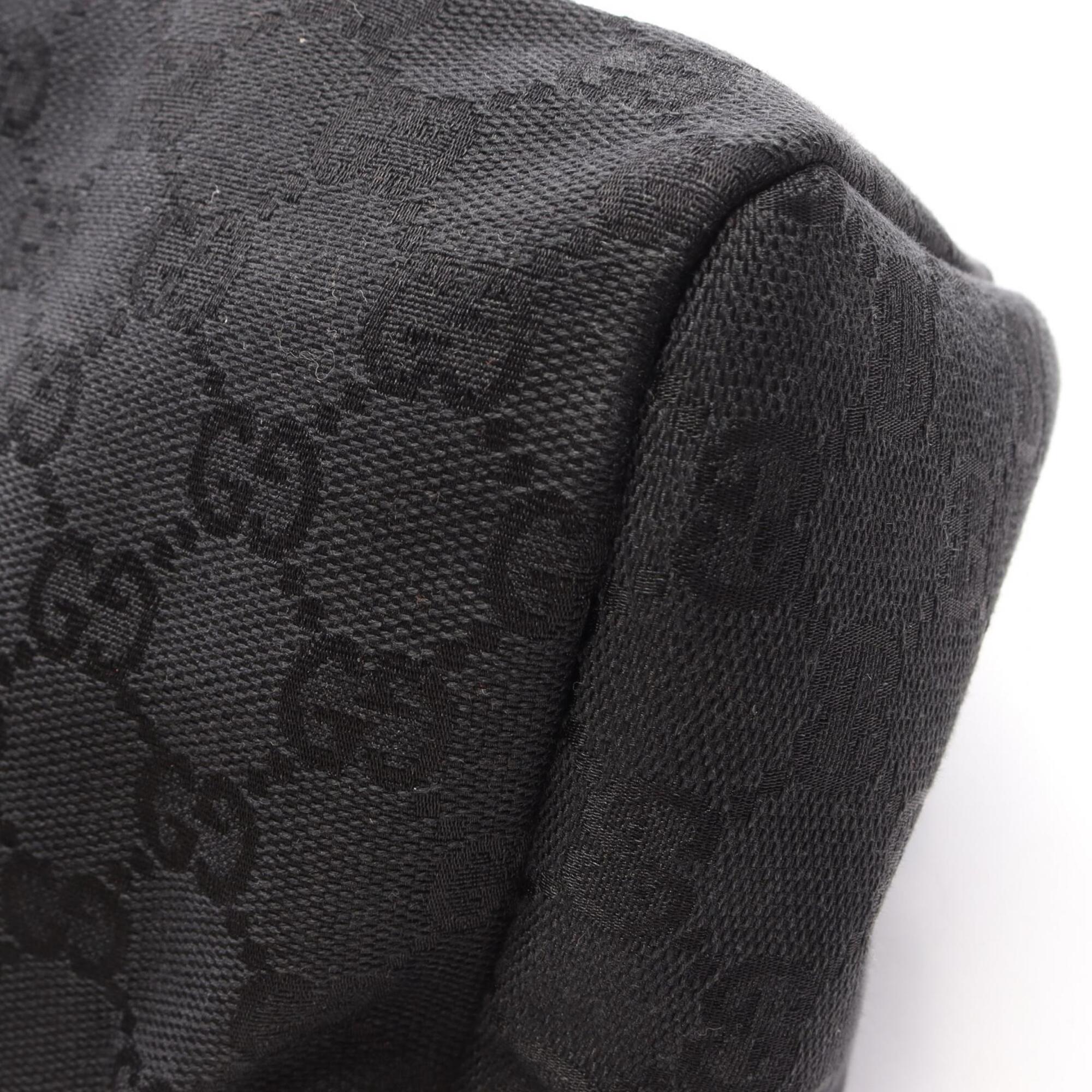 Gucci Black Canvas Wood Handbag (Pre-Owned)