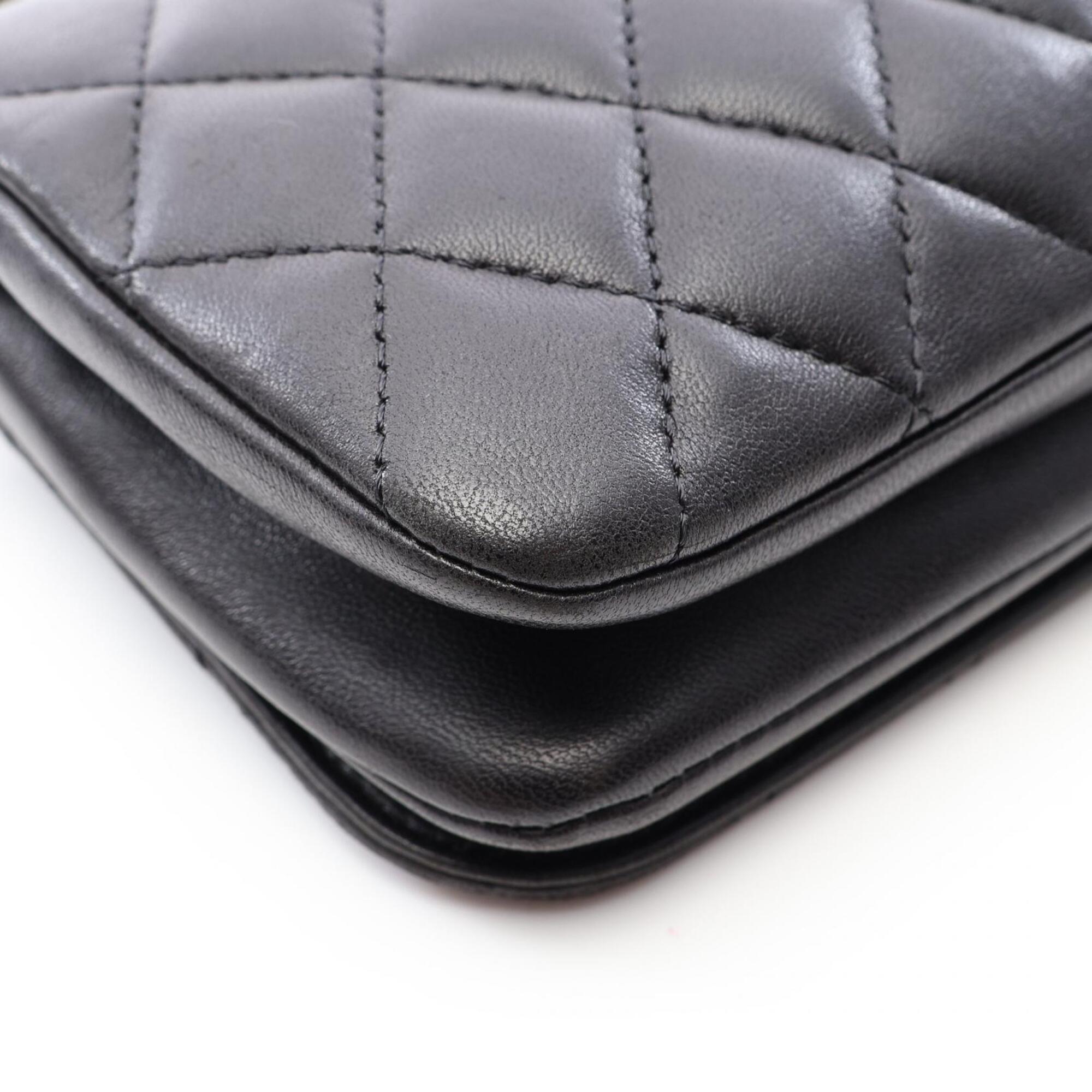 Chanel Black Handbag Shoulder Bag (Pre-Owned)