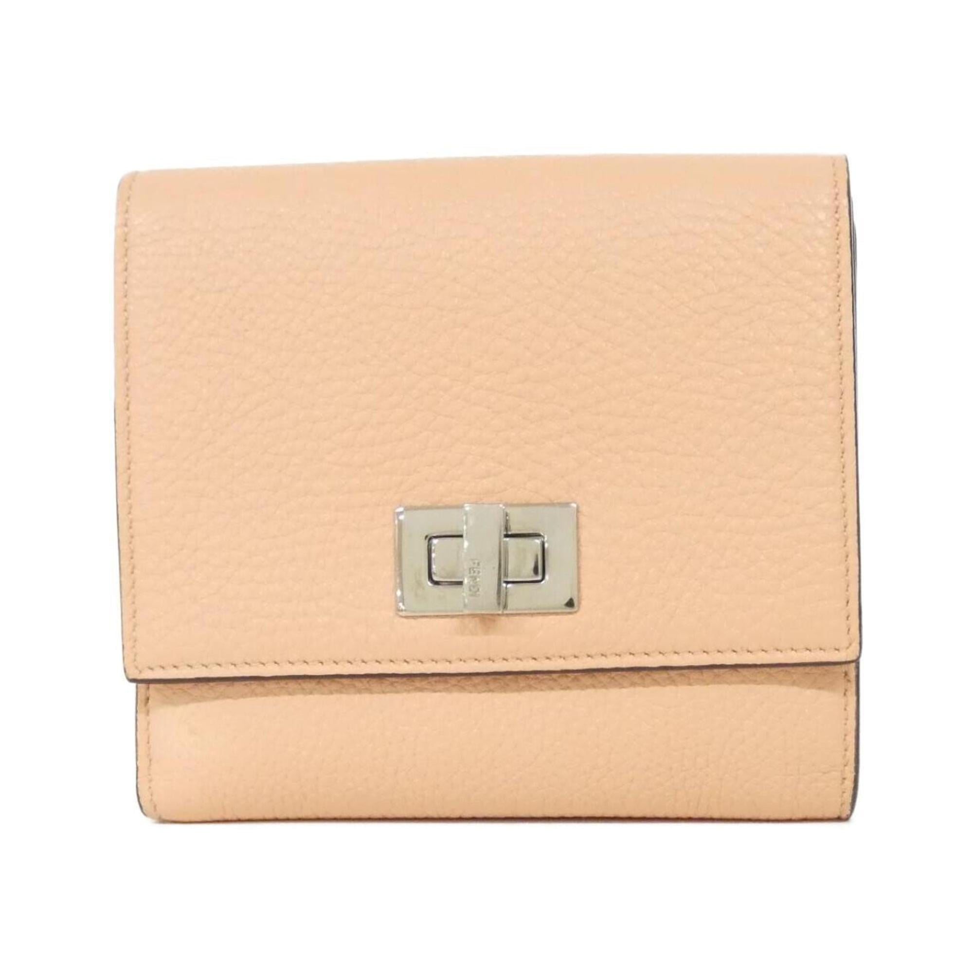 Fendi Baby Pink Leather Wallet (Bi-Fold) (Pre-Owned)