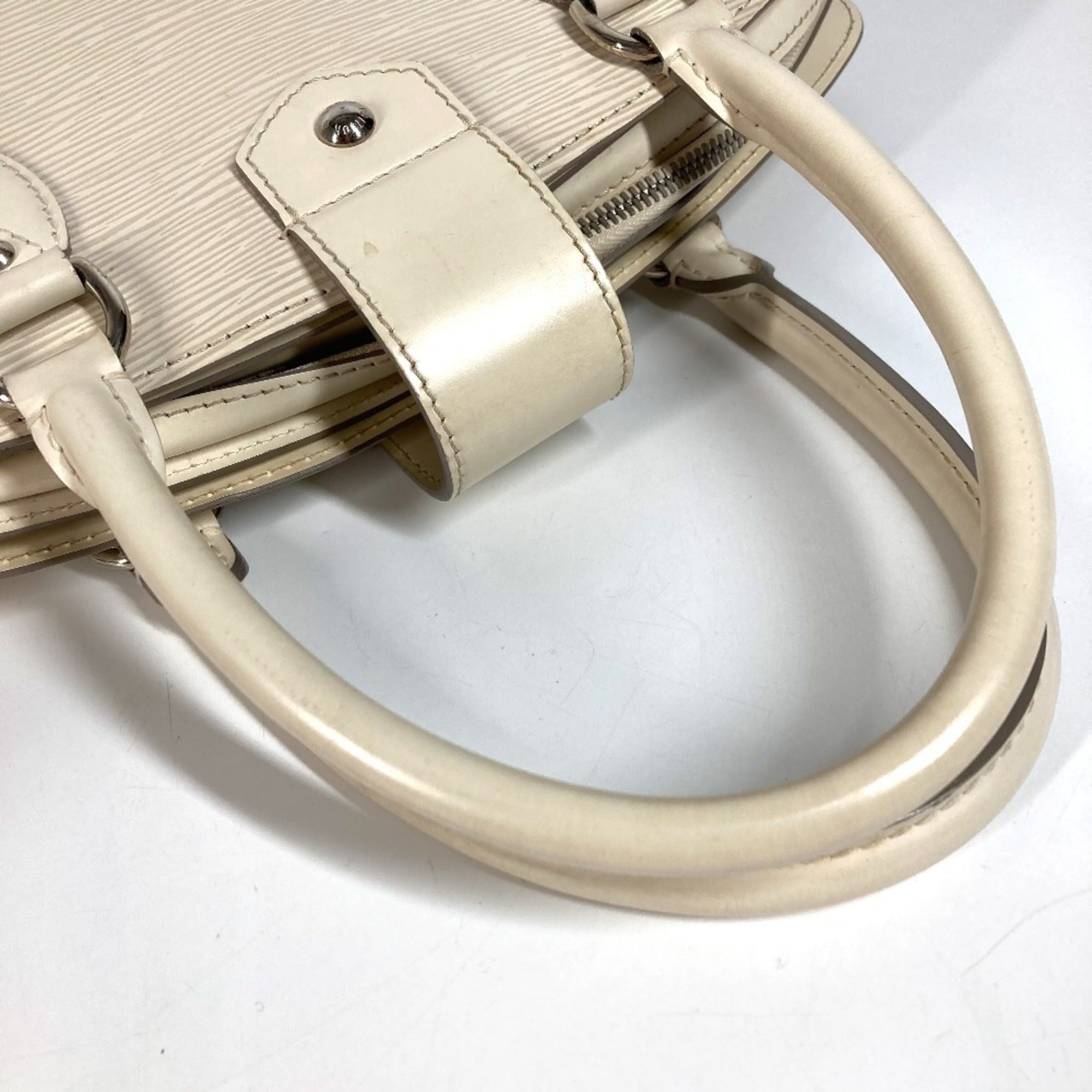 Louis Vuitton Lv Off White White Epi Leather Boston Bag Handbag Shoulder Bag (Pre-Owned)