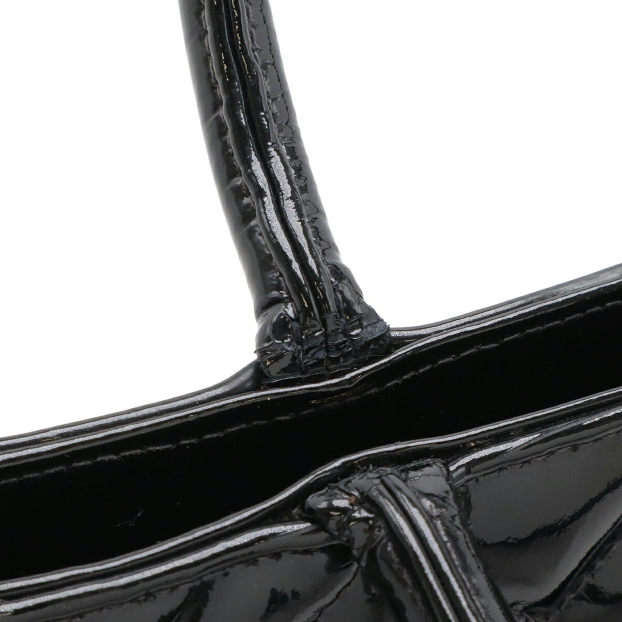 Chanel Black Leather Shoulder Bag Tote Bag (Pre-Owned)