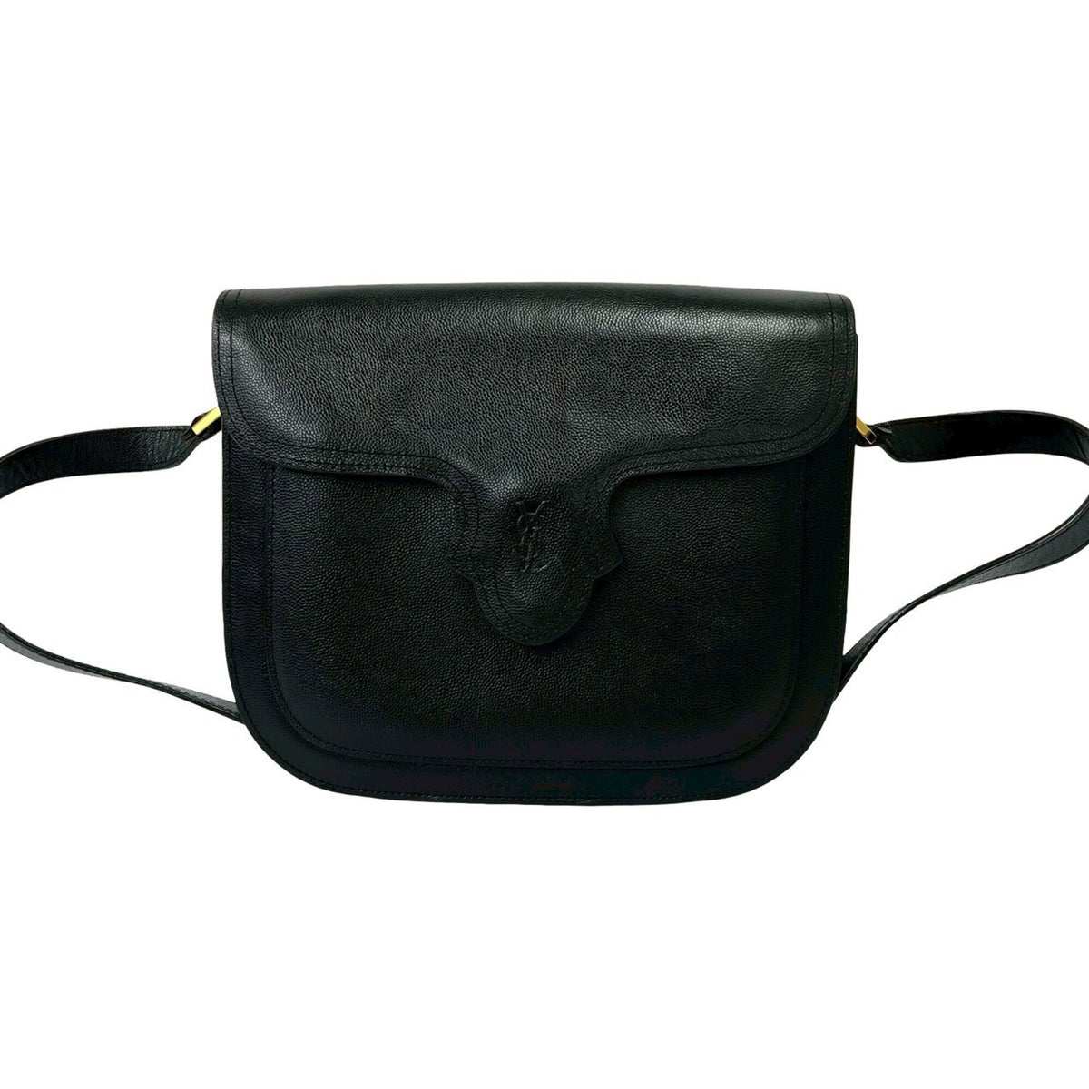 Yves Saint Laurent Black Leather Shoulder Bag (Pre-Owned)