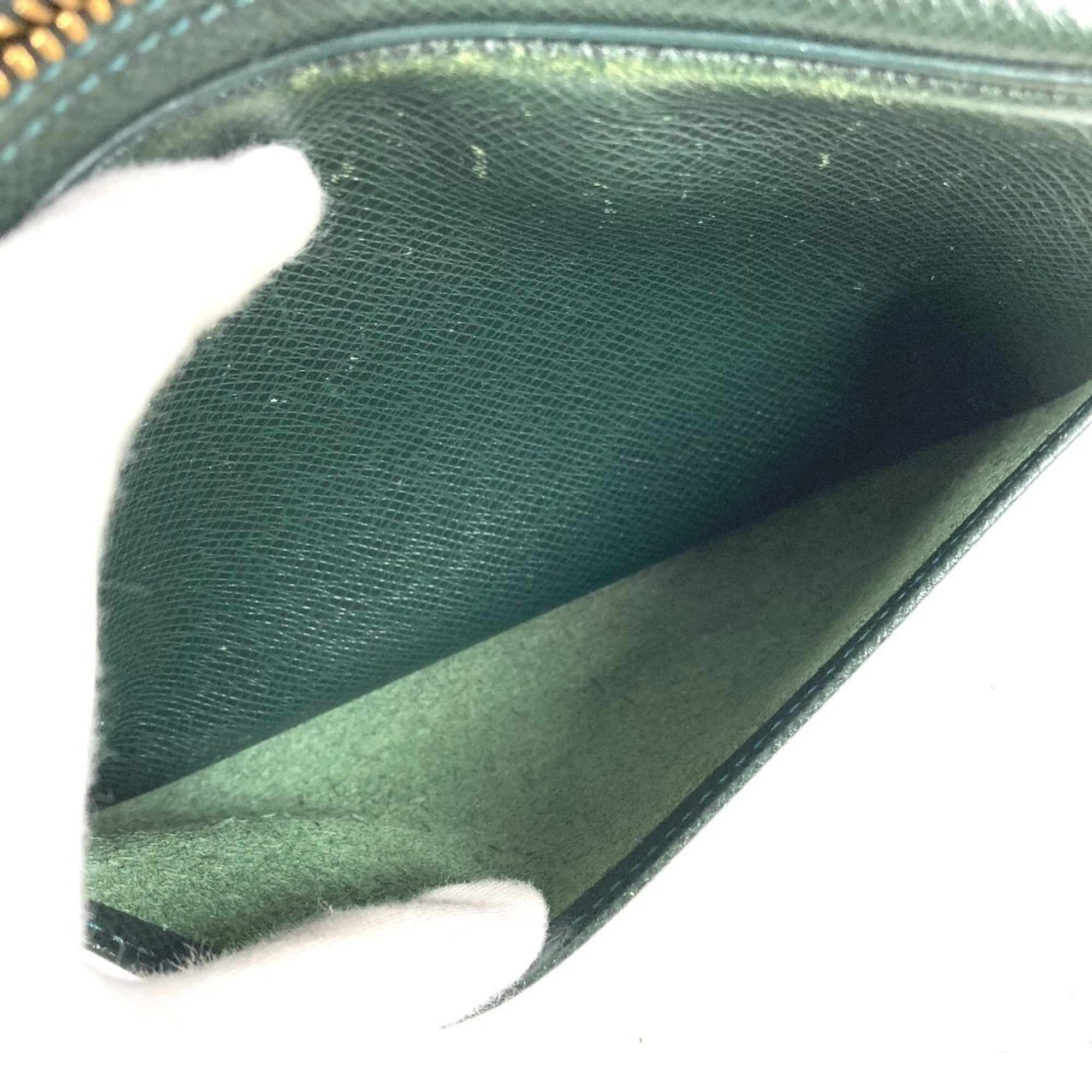 Louis Vuitton Episea Green Taiga Leather Clutch Bag Pouch (Pre-Owned)