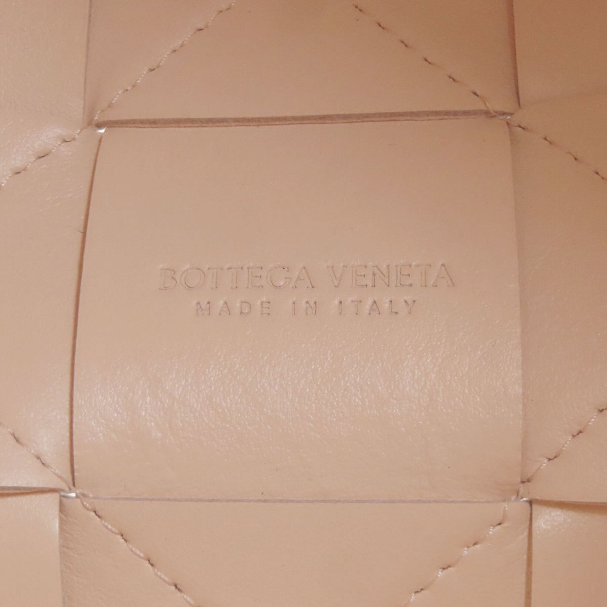 Bottega Veneta Pink Beige Leather Shoulder Bag (Pre-Owned)