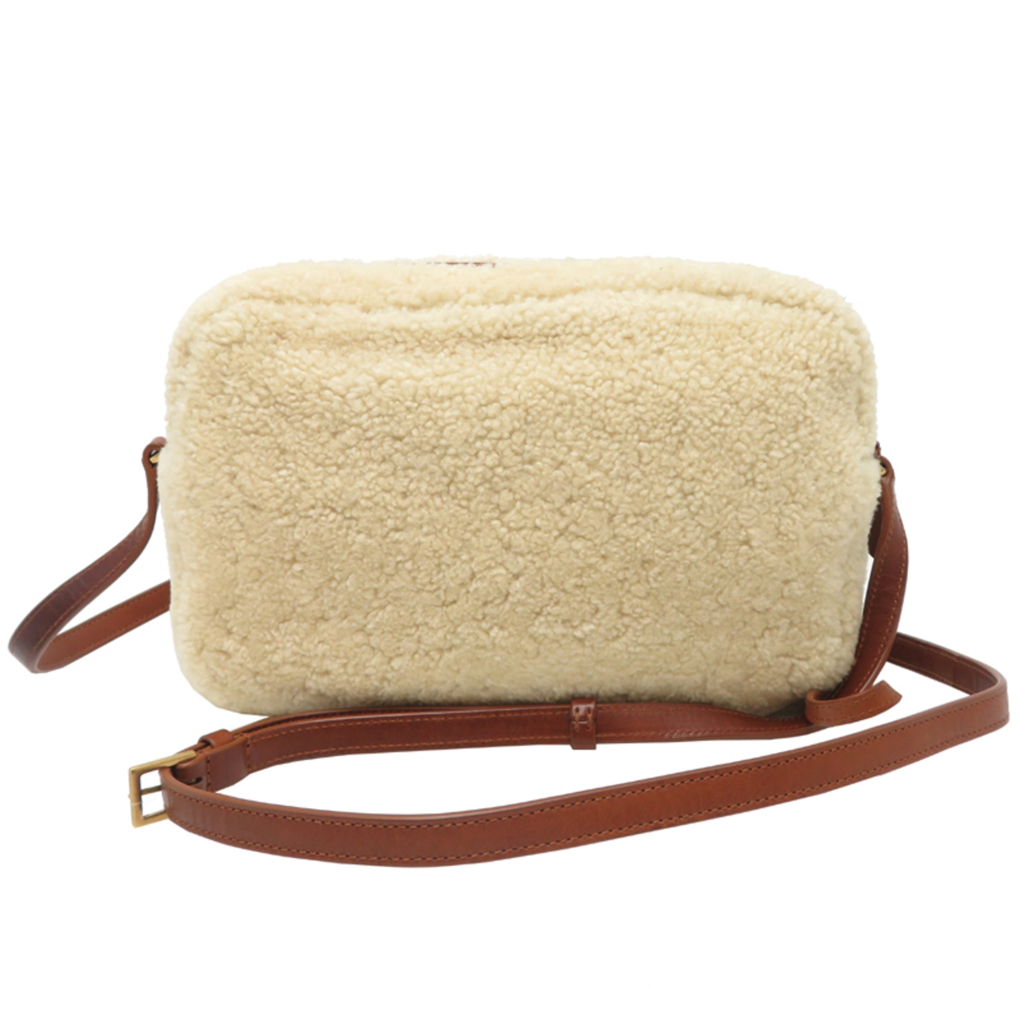 Yves Saint Laurent Beige Leather Shoulder Bag (Pre-Owned)