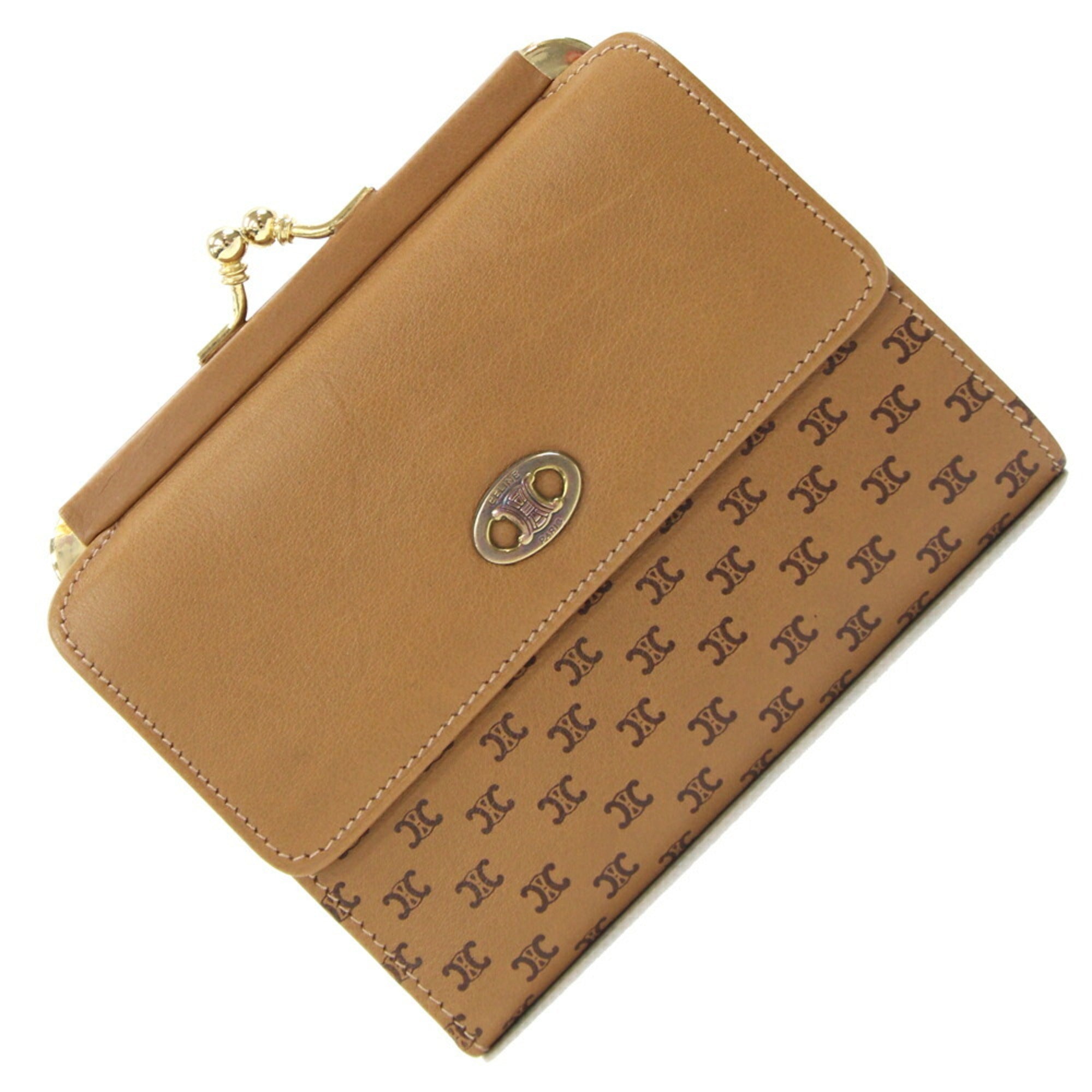 Celine Brown Leather Wallet (Tri-Fold) (Pre-Owned)