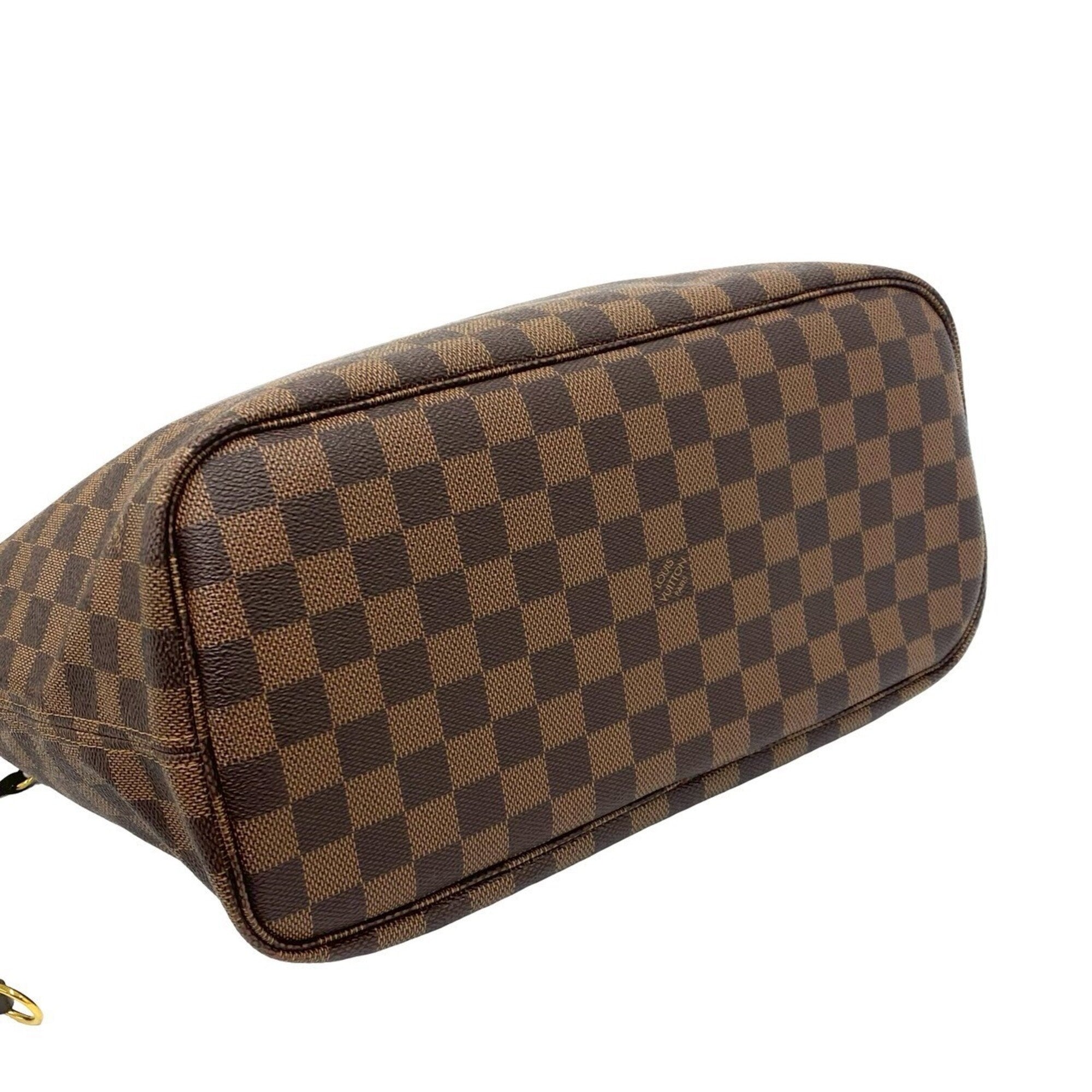 Louis Vuitton Brown Pvc Leather Handbag Pouch Tote Bag (Pre-Owned)