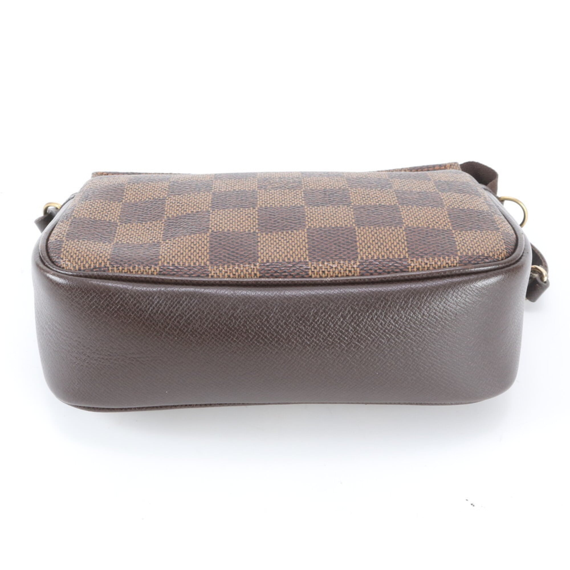 Louis Vuitton Brown Damier Canvas Coated Canvas Leather Handbag (Pre-Owned)