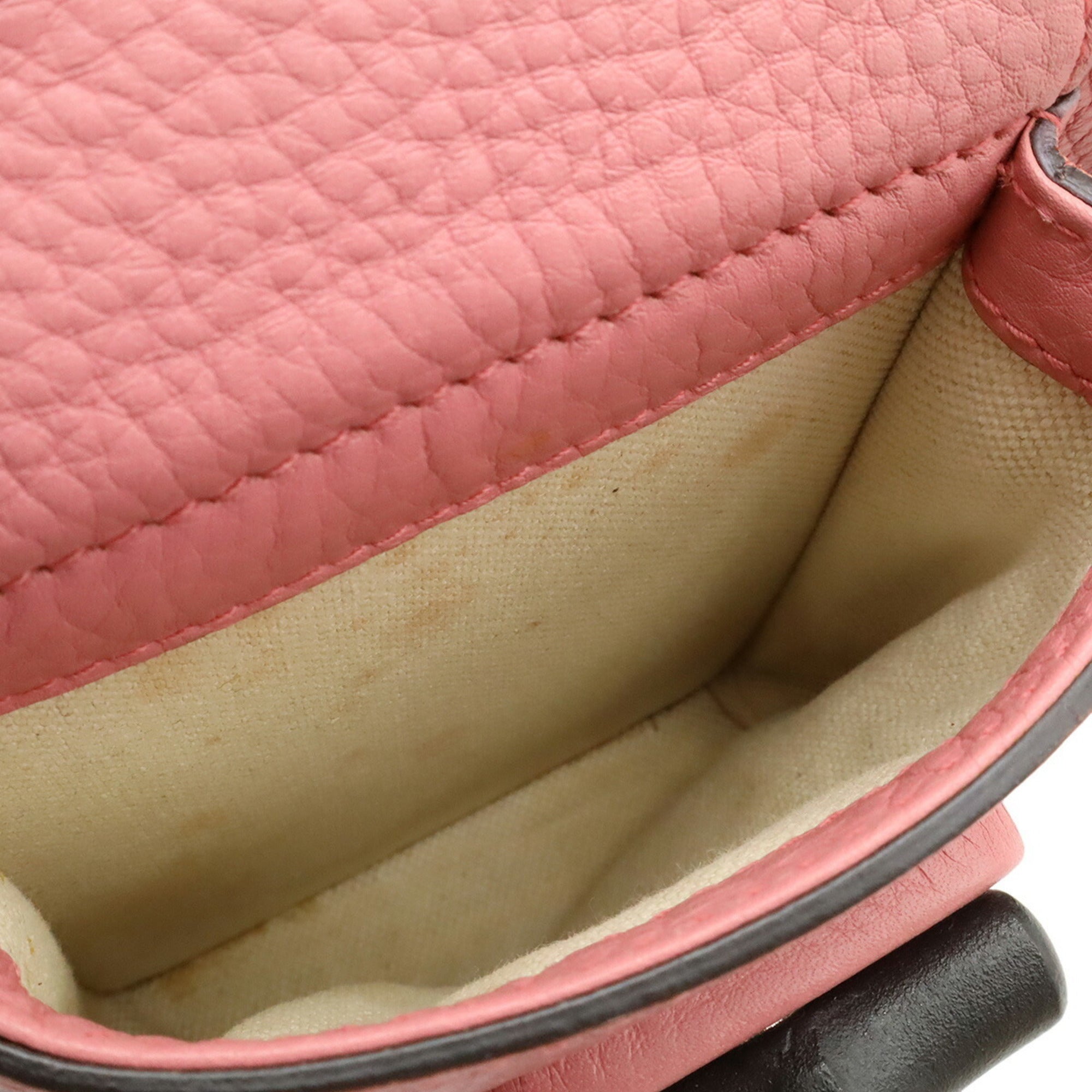 Gucci Pink Yellow Bamboo Backpack Shoulder Bag (Pre-Owned)