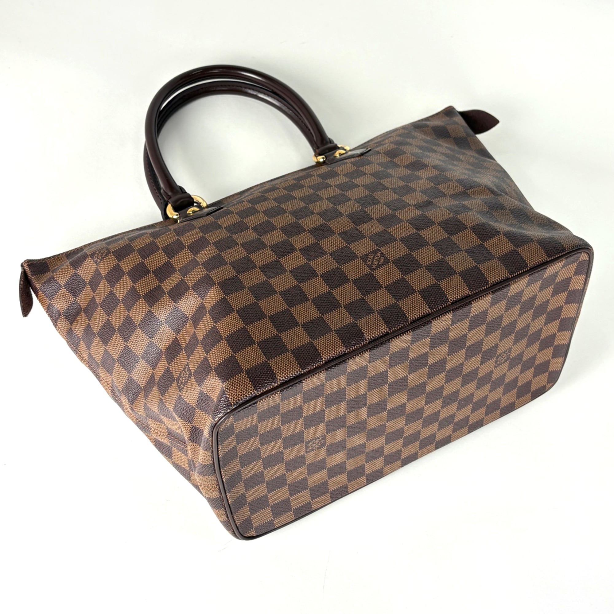 Louis Vuitton Damier Brown Damier Canvas Handbag Tote Bag (Pre-Owned)