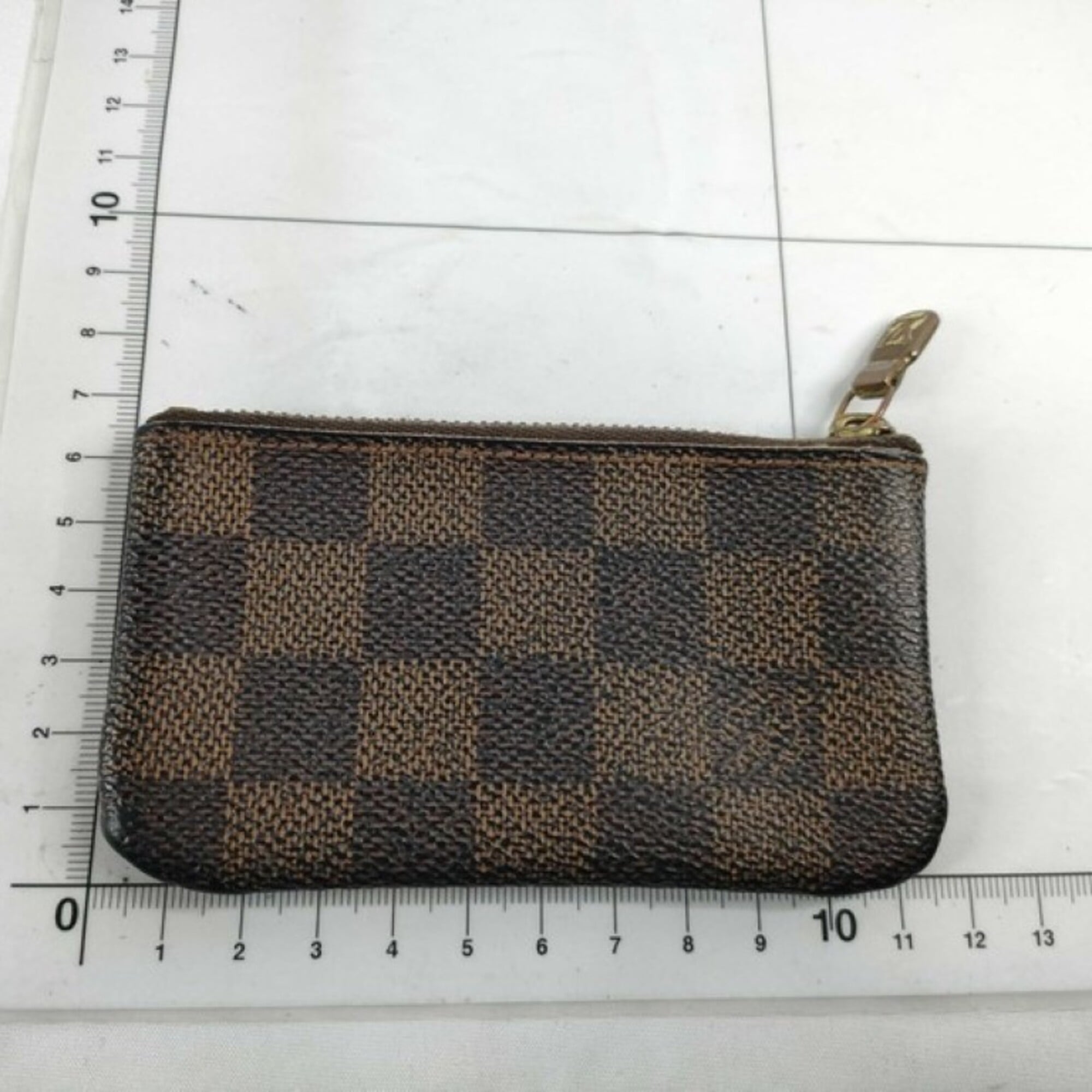 Louis Vuitton Brown Damier Canvas Ebene Damier Canvas Coin Purse/Coin Case (Pre-Owned)