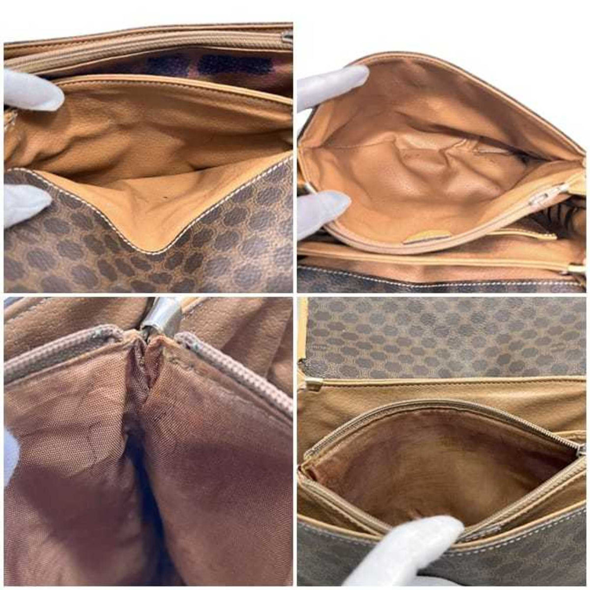 Celine Macadam Brown Pvc Leather Shoulder Bag (Pre-Owned)